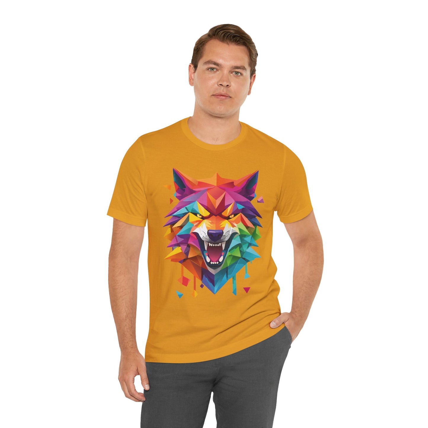Unisex Animal Shirt With Art Design And Wild Animals Print Tee Short Sleeve Premium