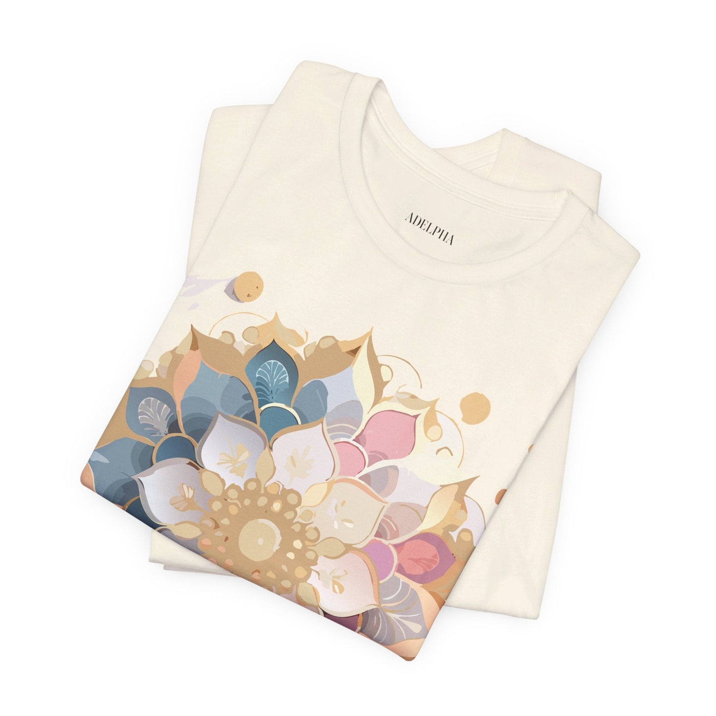 Mandala Graphic Tee For Men And Women By Adelpha Unisex Short Sleeve Art Design Shirt