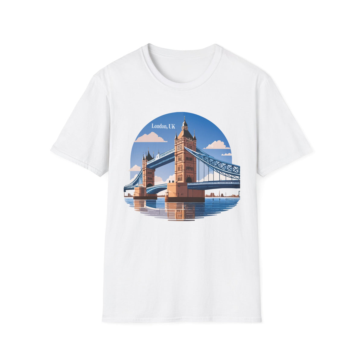London Tower Bridge Tee | UK Landmark Illustration, Travel Souvenir