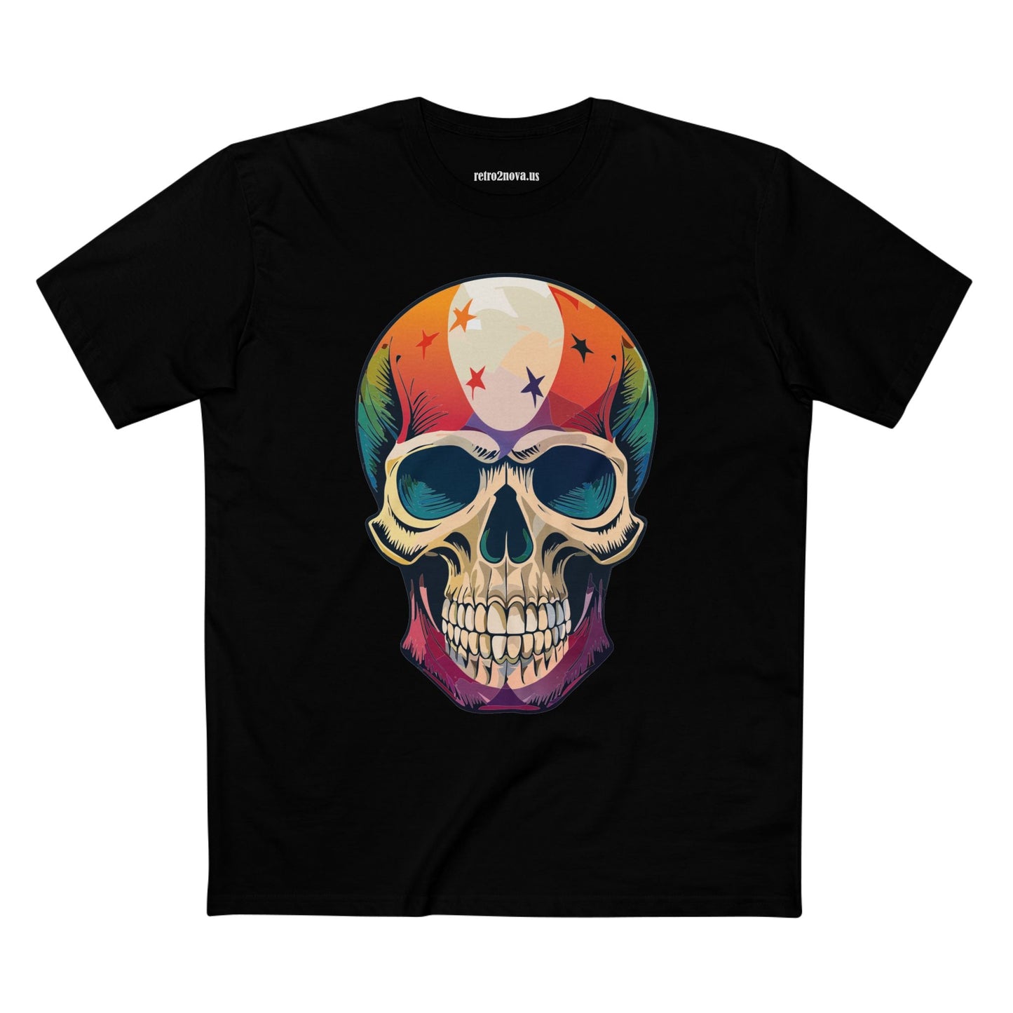 Skull And Skeleton Shirt Unisex Premium Cotton Staple Tee With Art Design Retro2Nova SS7