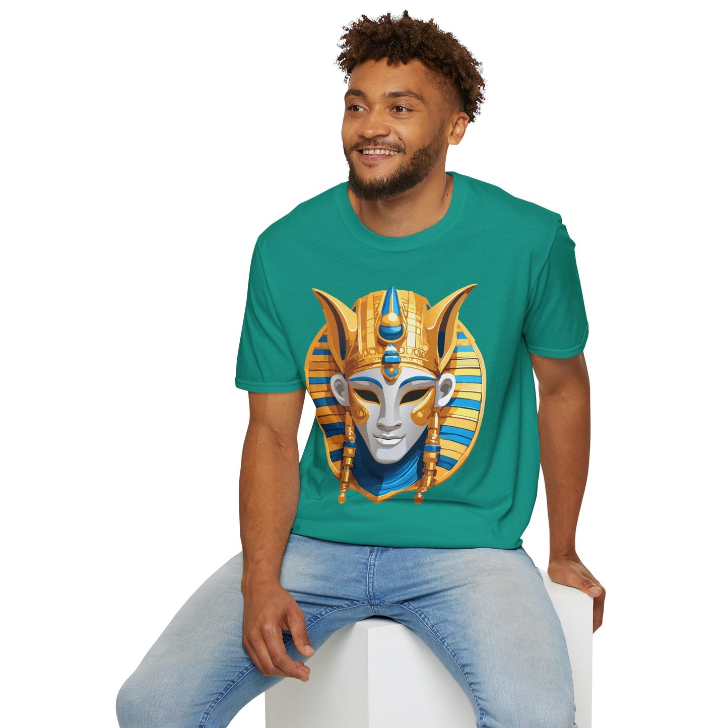 Mask Tee Shirt Unisex Masquerade Design Artwork Gildan Softstyle 64000 Cotton Tee