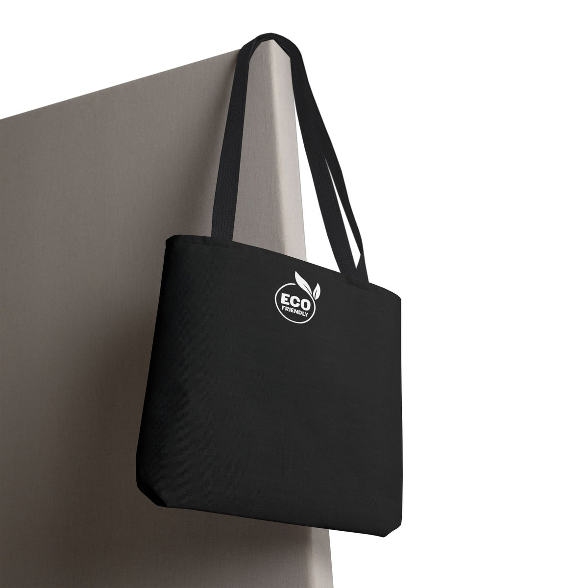 ECO BLACK COLOR CANVAS BAG HIGH-QUALITY 100% SPUN POLYESTER 3 SIZES BAG-E2
