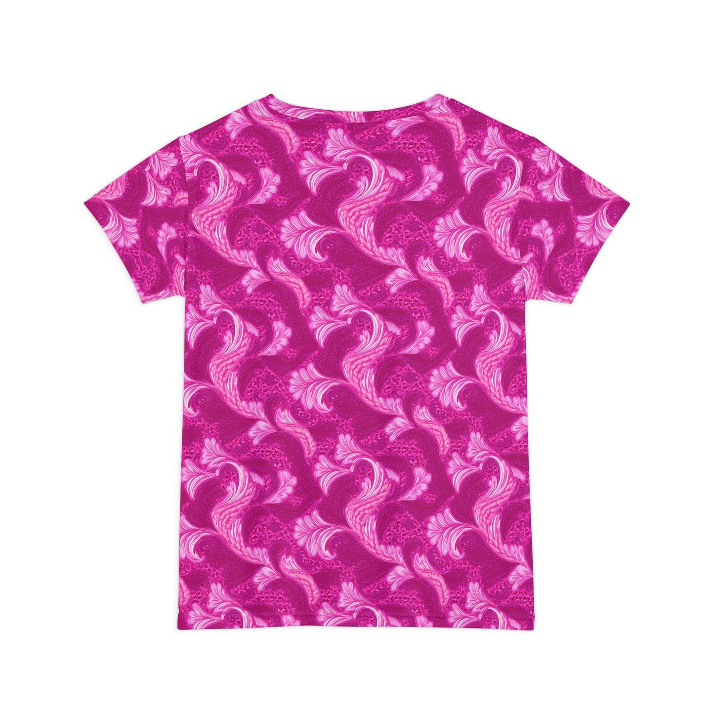 Women Poly Span T-Shirt with Floral Print