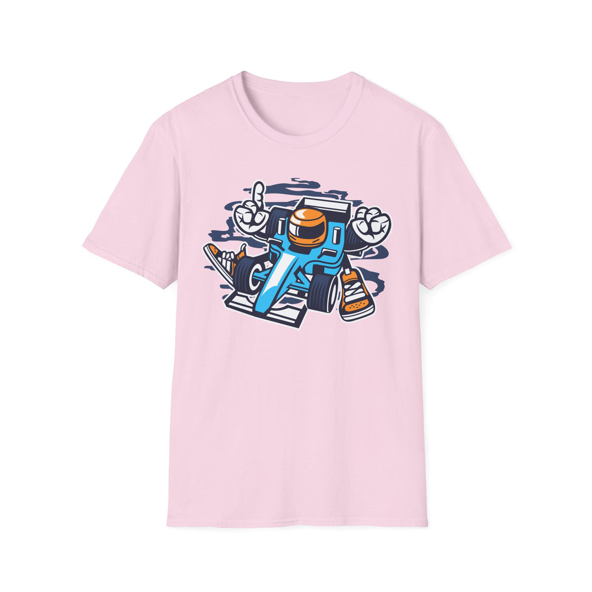 Unisex Cotton T-Shirt with Cartoon Graphic Design