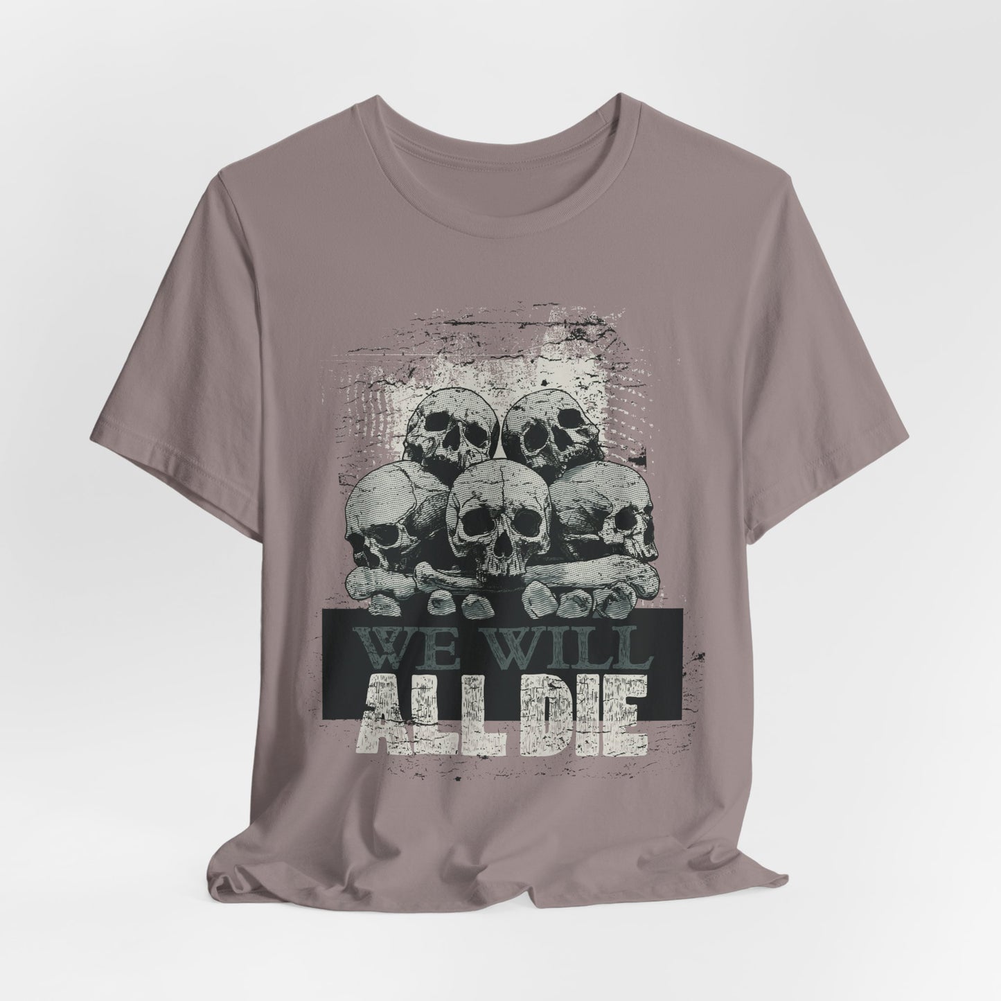 All Die Skull Graphic Design Tee, Skull Shirt, Vintage Tees, Art Design T-Shirt, Graphic Tee, Art Shirts