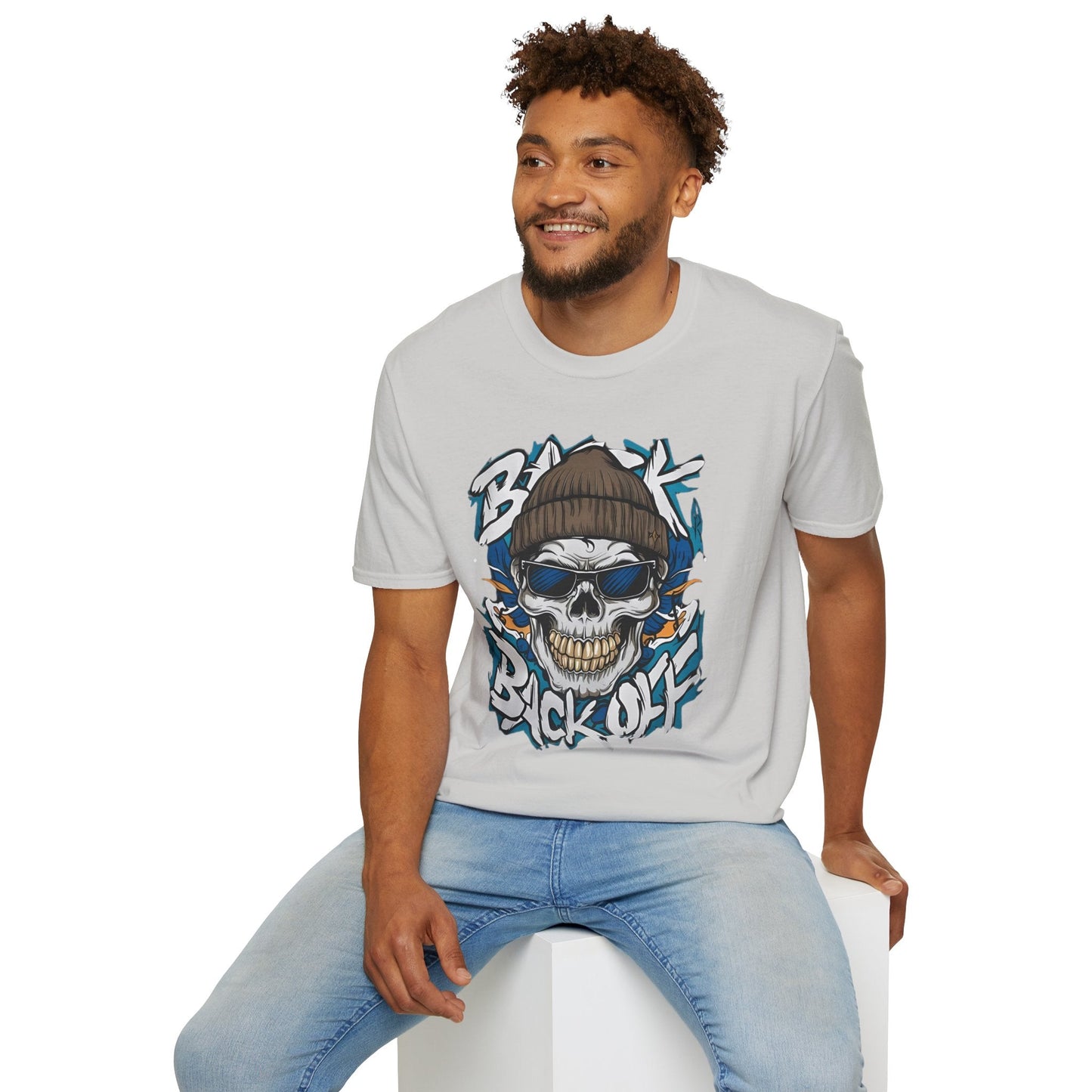 Gildan Softstyle Skull Tee Shirt Unisex Skeleton Design 100 Percent Cotton Graphic Tee