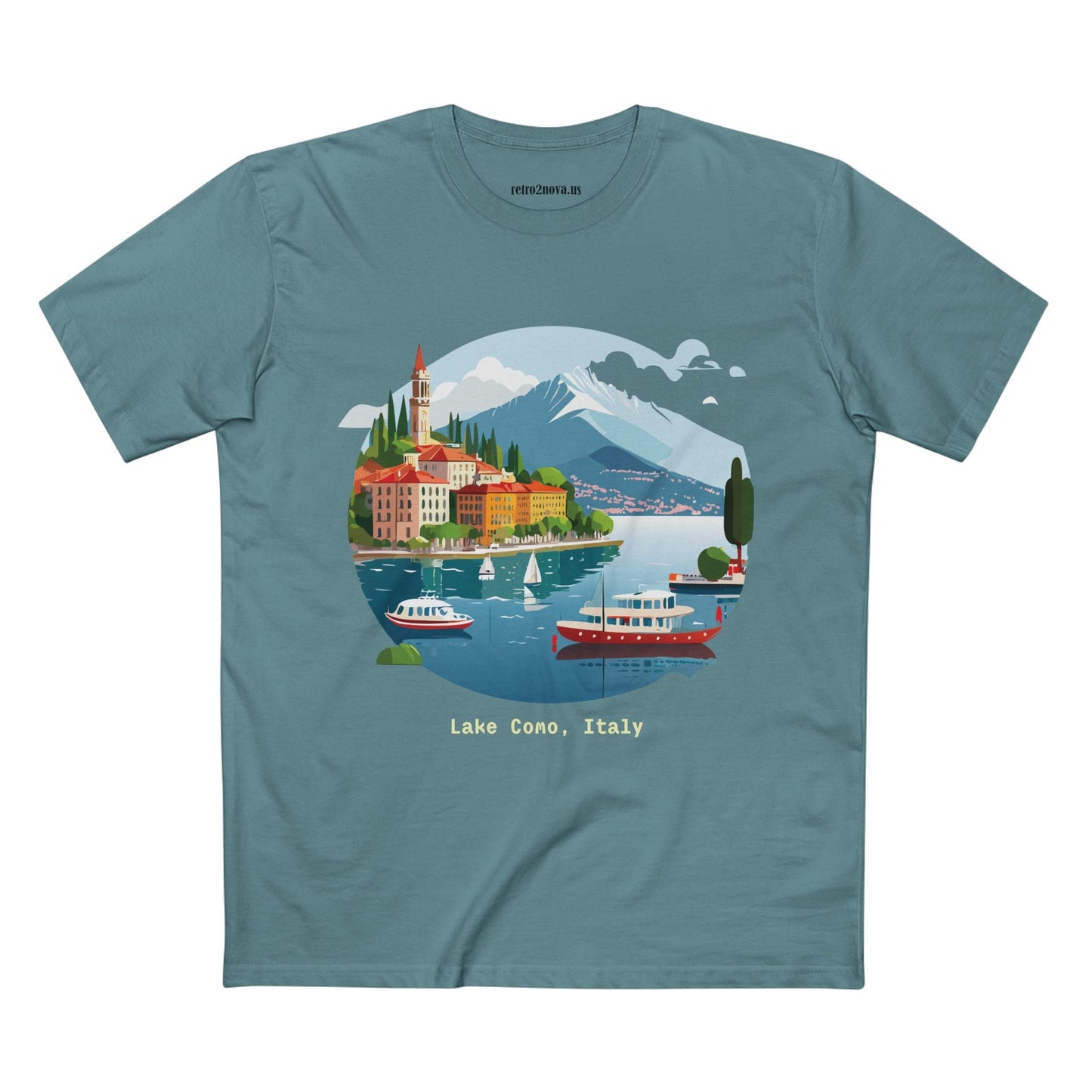 Italy Travel Shirt Unisex Premium Cotton Tee With Original Art Design From Retro2Nova TT73