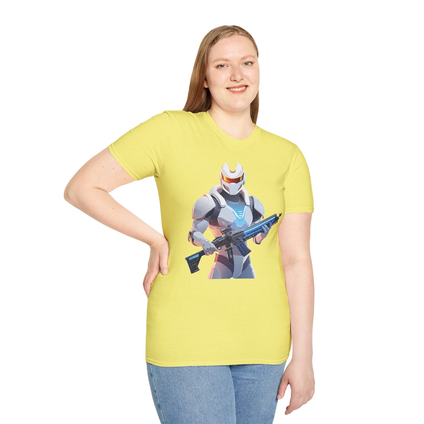 Robocop T Shirt Unisex Gildan Softstyle 64000 100 Percent Ring Spun Cotton Tee With Artwork