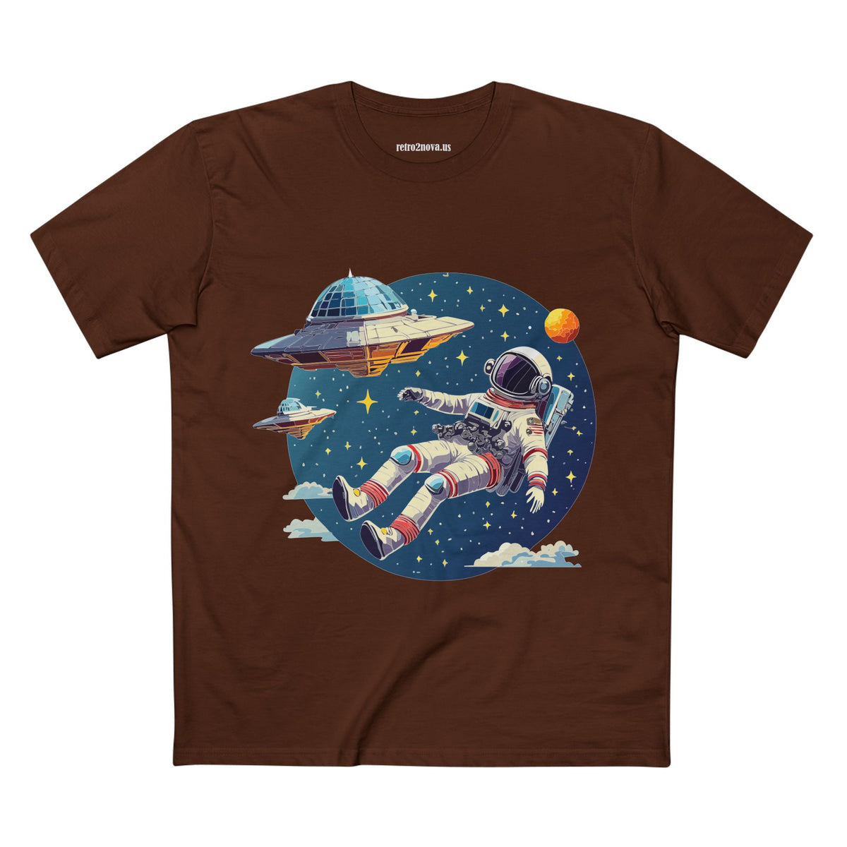 Cosmos Astronaut Graphic Tee Staple Unisex 100 Cotton Tee Shirt - CS-26