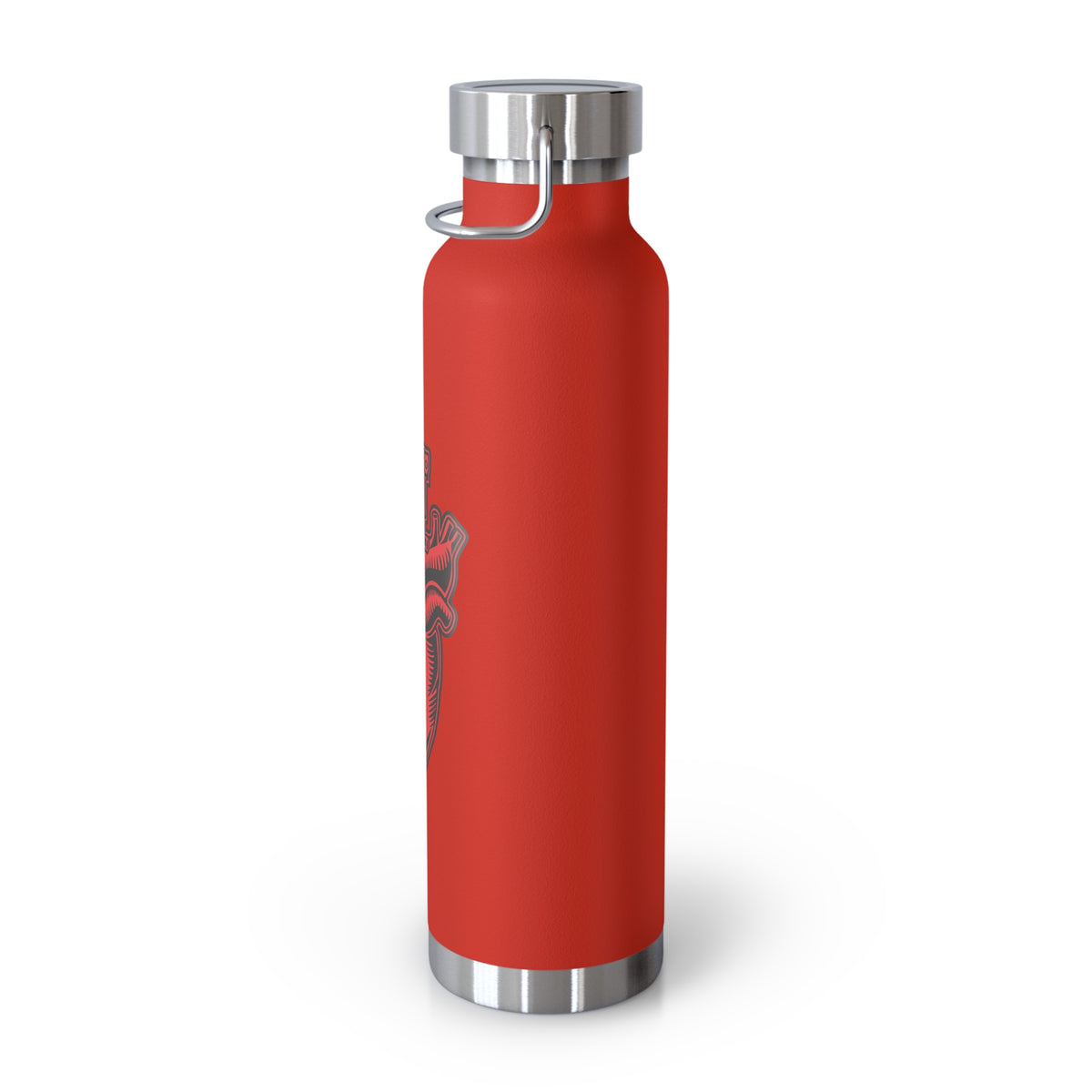 22oz Copper Insulated Water Bottle with Cartoon Design - CV89