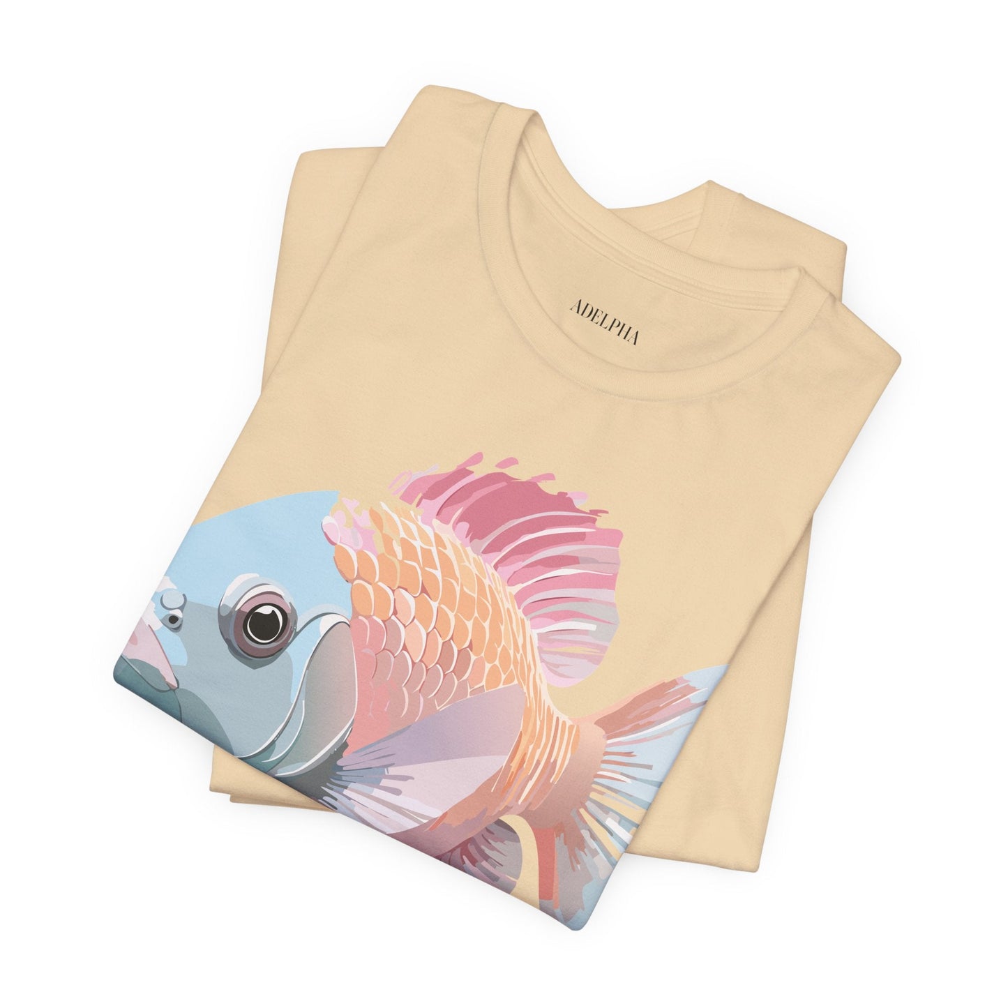 Fish Graphic Unisex 100 Cotton Vintage Artwork Tee 1