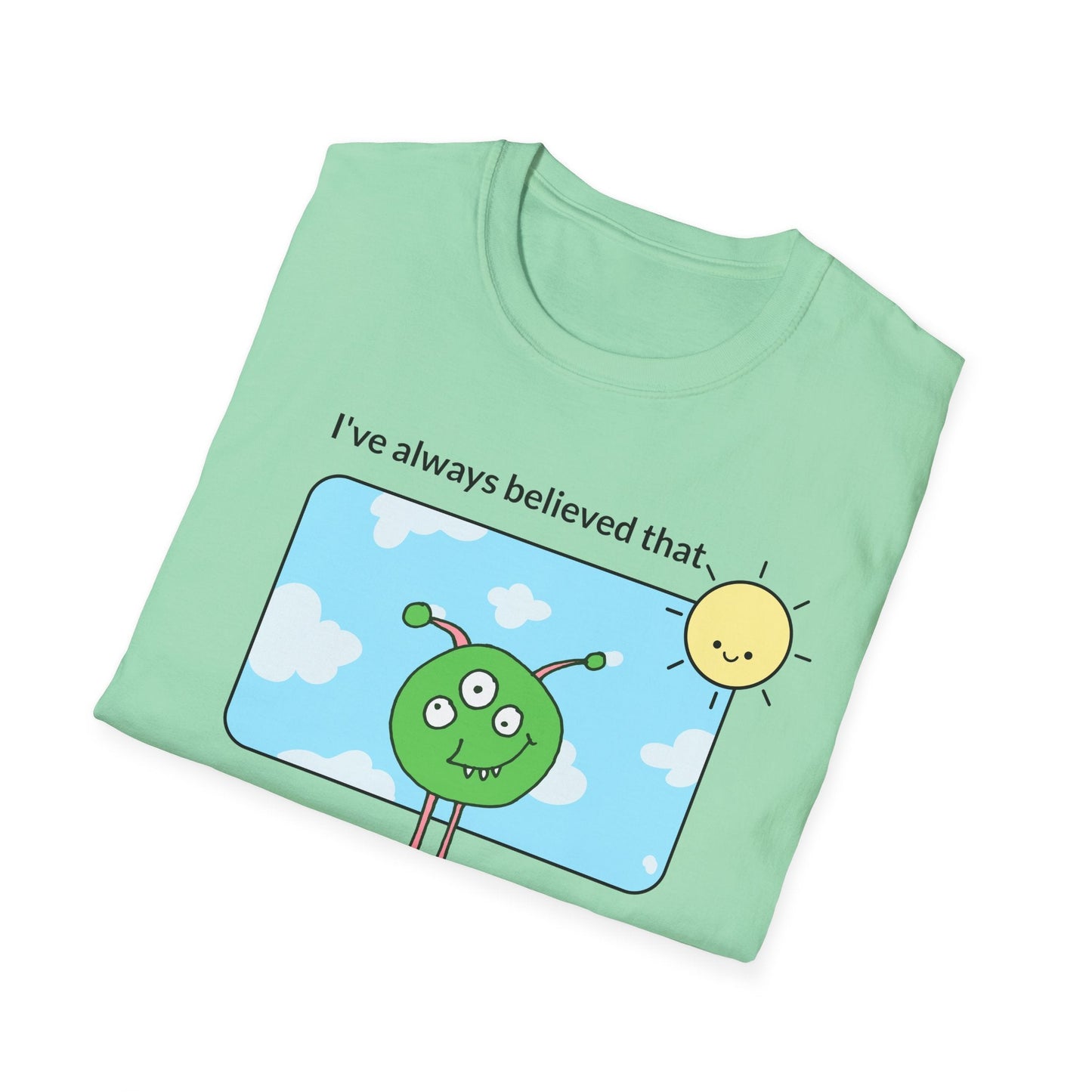 Alien Cartoon Humans Are Weird TShirt