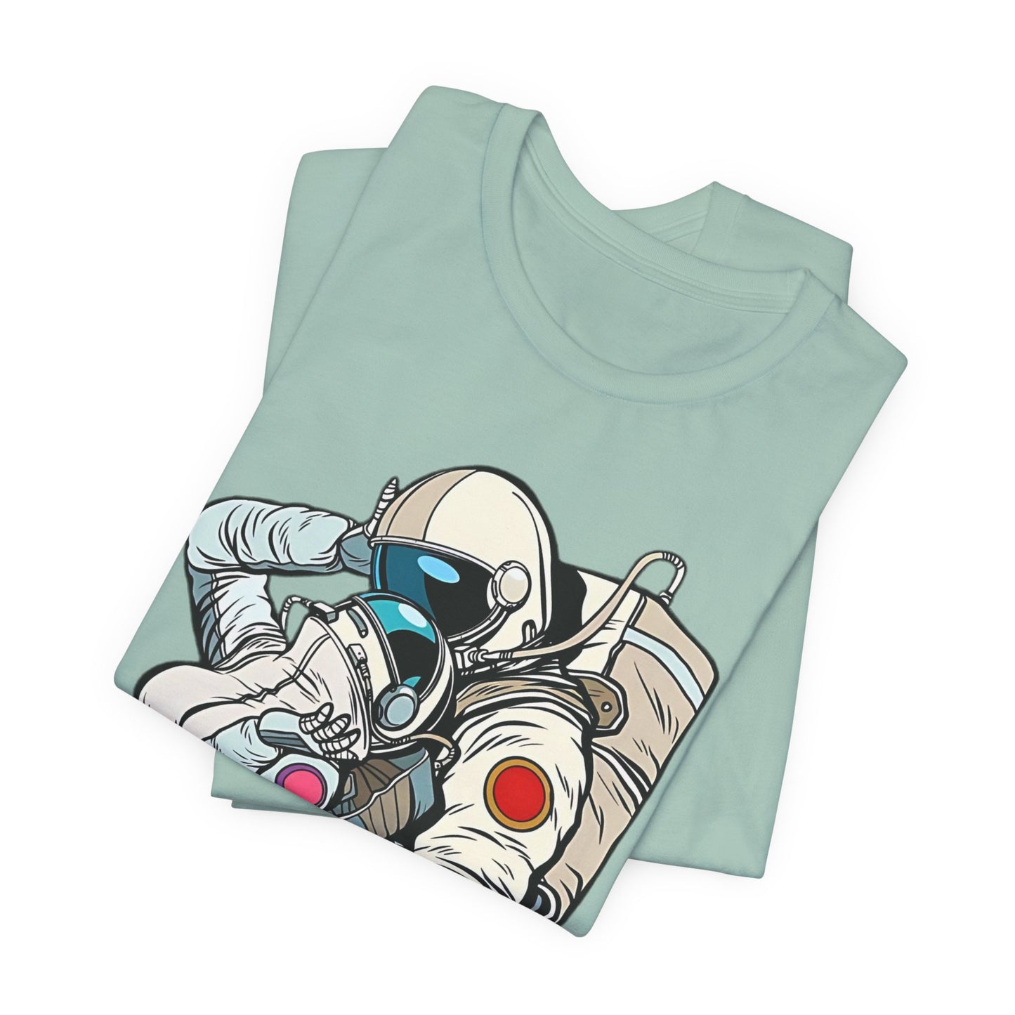 Unisex Astronaut T-shirt, Space Lovers Tee, Cosmic Top, Astronaut Graphic Tee, Cosmos Graphic T-Shirt, Love Shirt Art T-Shirt