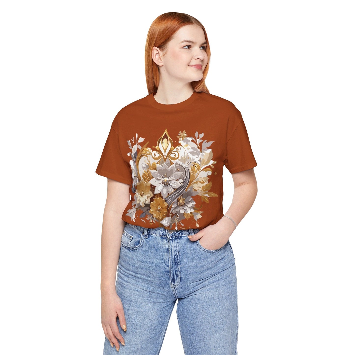 Jewelry Graphic Unisex 100 Cotton Vintage Treasure Art T-Shirt 7
