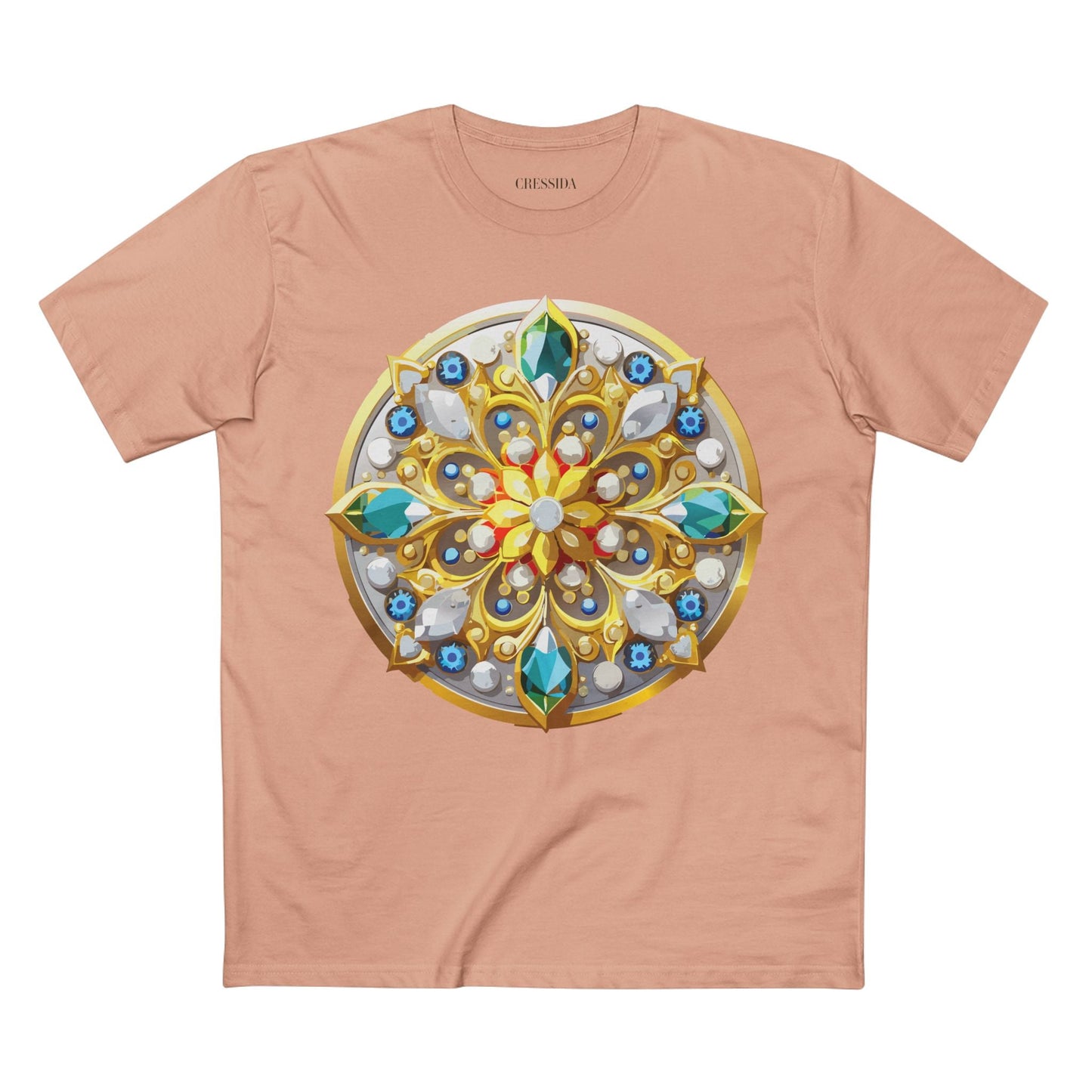 Medallion Graphic T-Shirt Unisex 100 Cotton With Gold Art Design Medal Tee 2