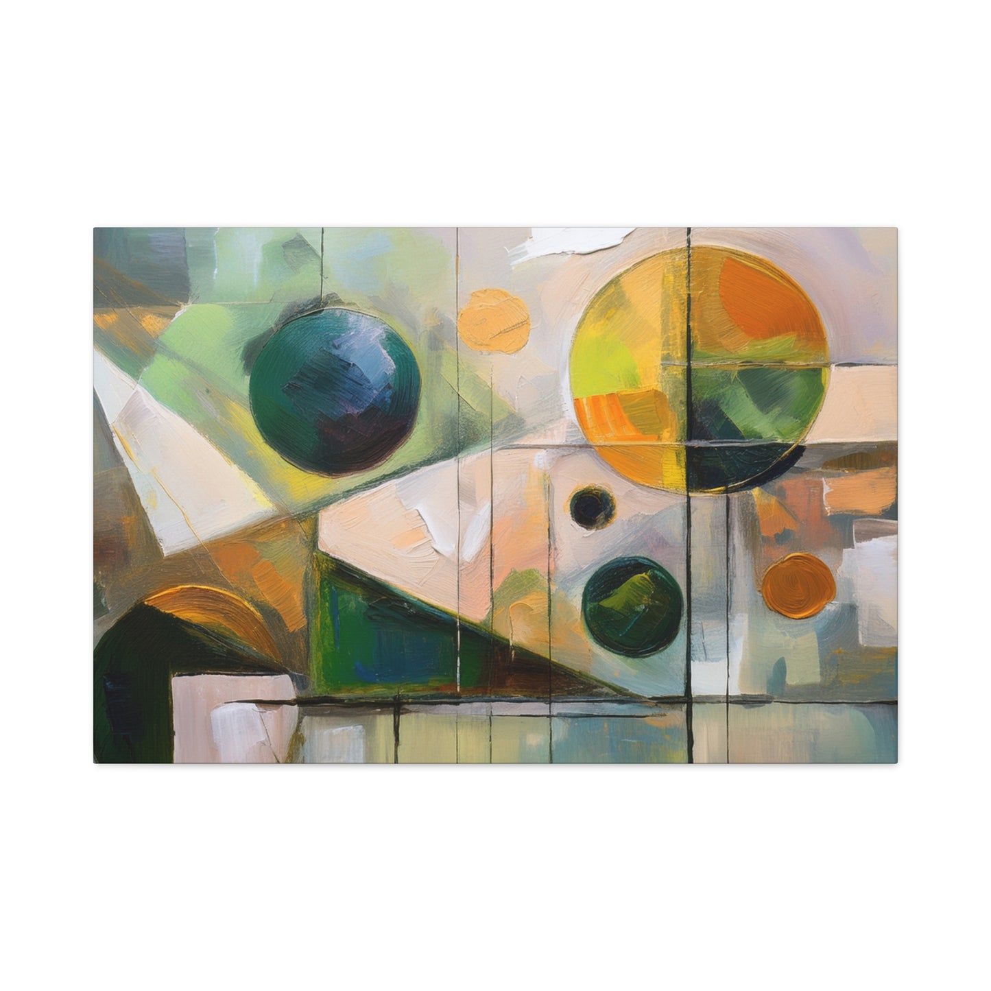 Abstract Oil Painting Print Canvas 24x16, 30x20, 36x24, 48x32, 60x40 Bright Latex Inks, Pine-Wood Inner Frame ABH-68