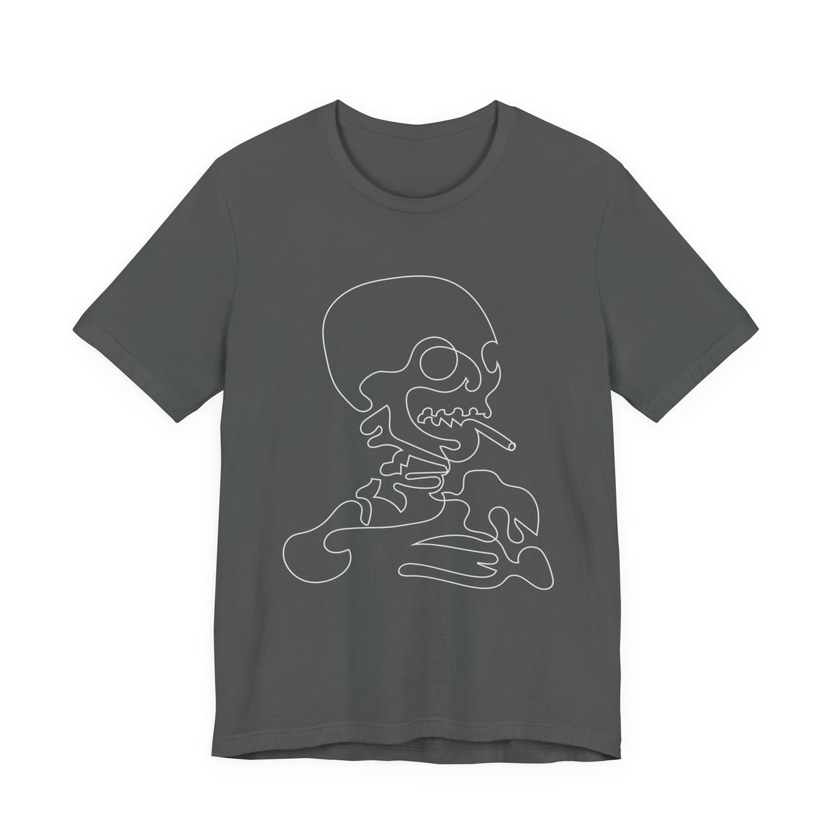 Camiseta unisex de algodón con calavera