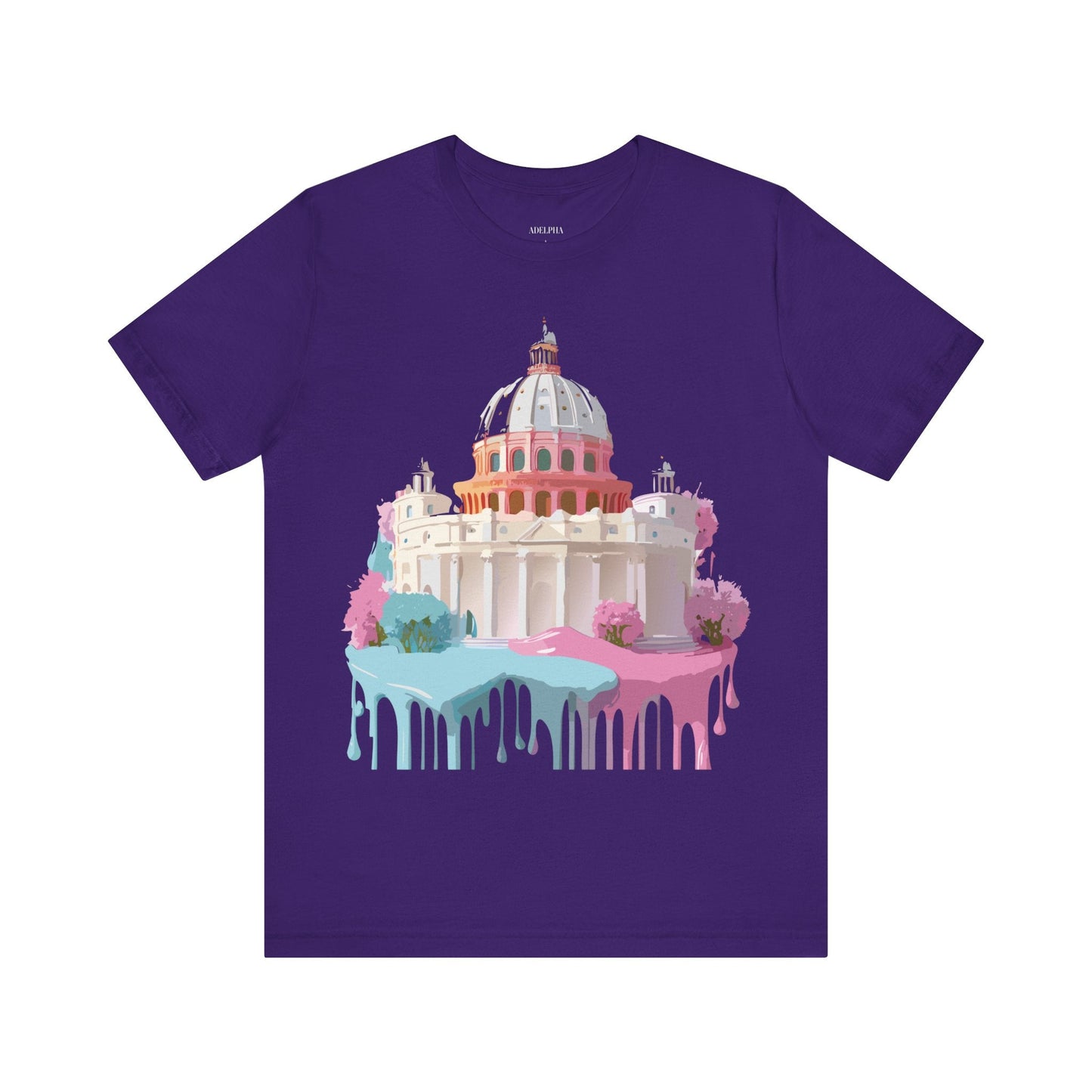 Unisex Graphic Tee With Rome Artwork By Adelpha Vintage Inspired Short Sleeve Shirt