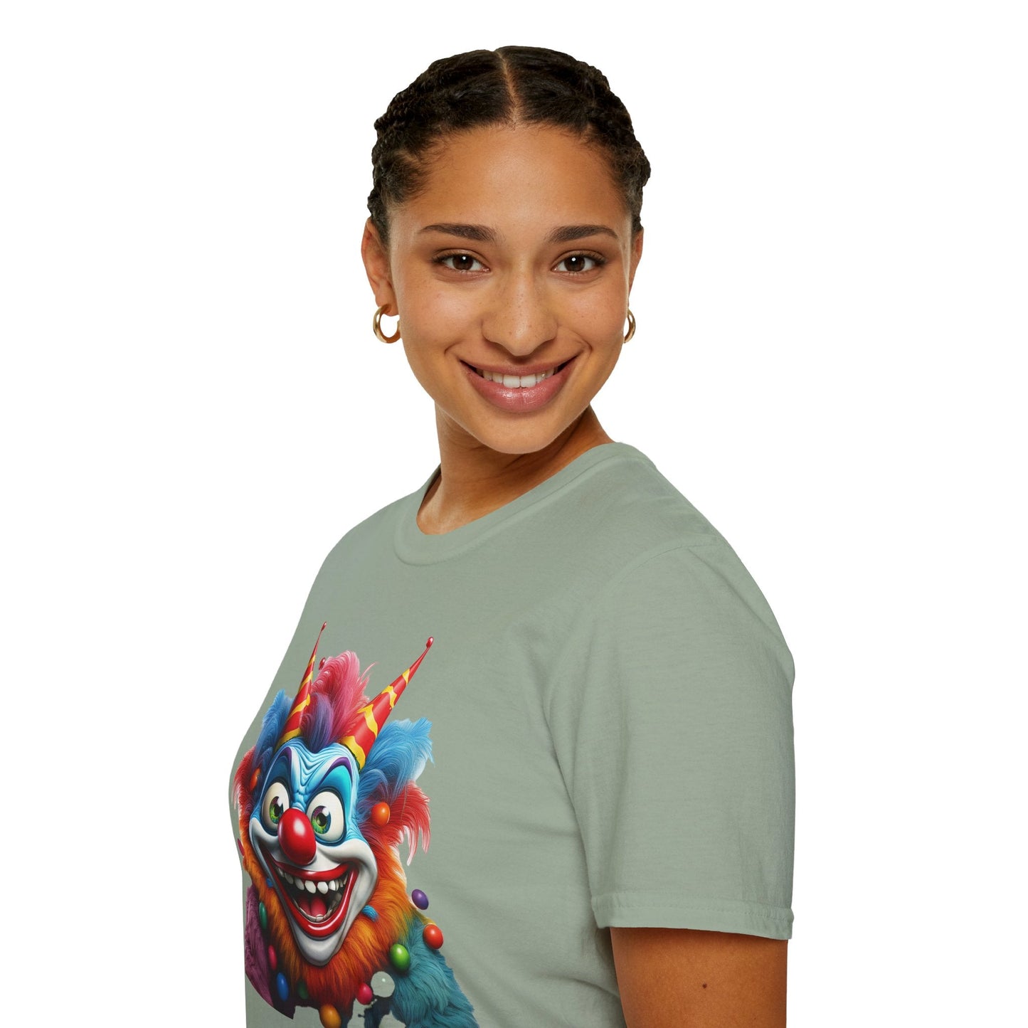 Clown Shirt For Men And Women Funny Circus Tee Scary Man Shirt Unisex Softstyle Tee