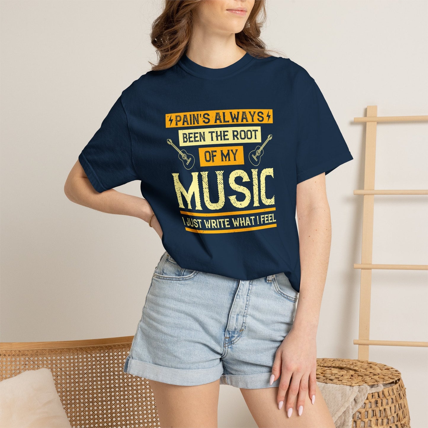 Music Graphic Design Unisex Cotton T-shirt  m41