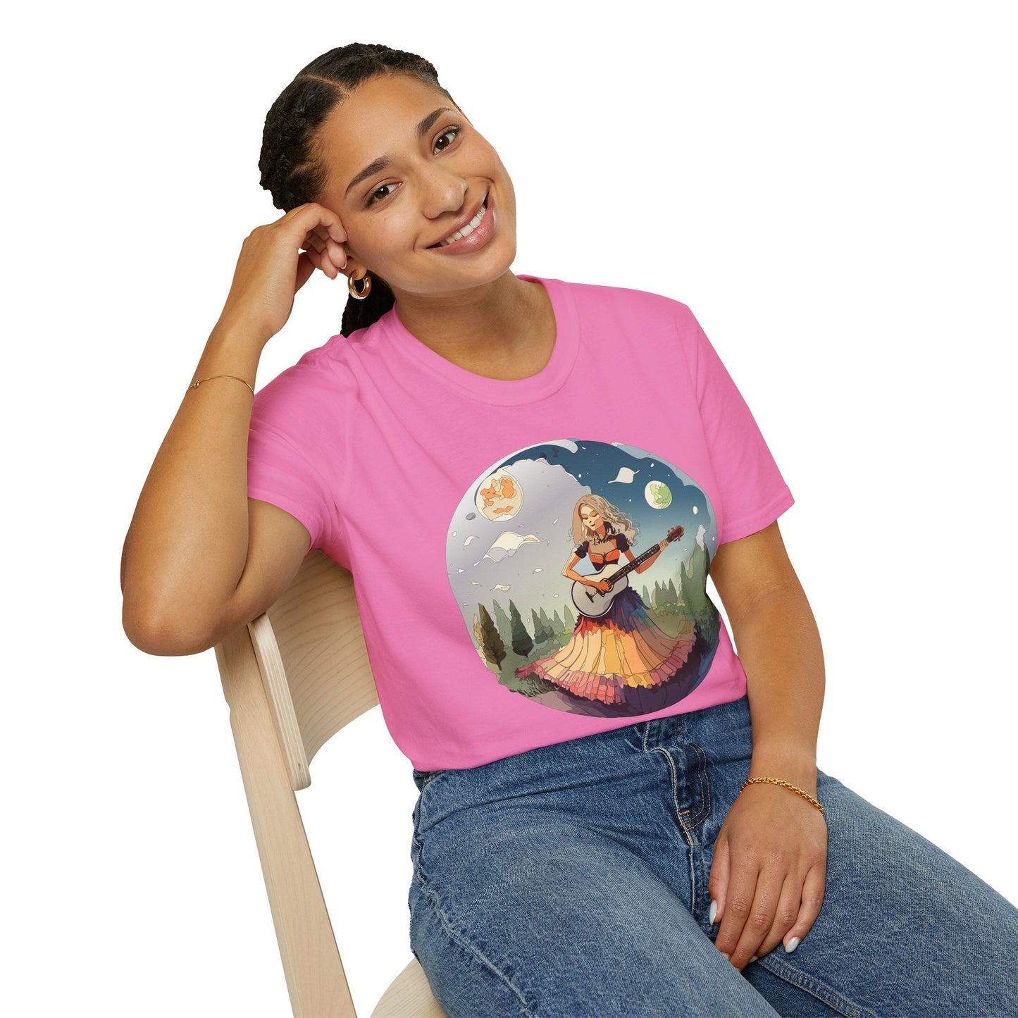 Womens Graphic T Shirts Art Design Tee Softstyle 64000 Ring Spun Cotton Comfort Everyday