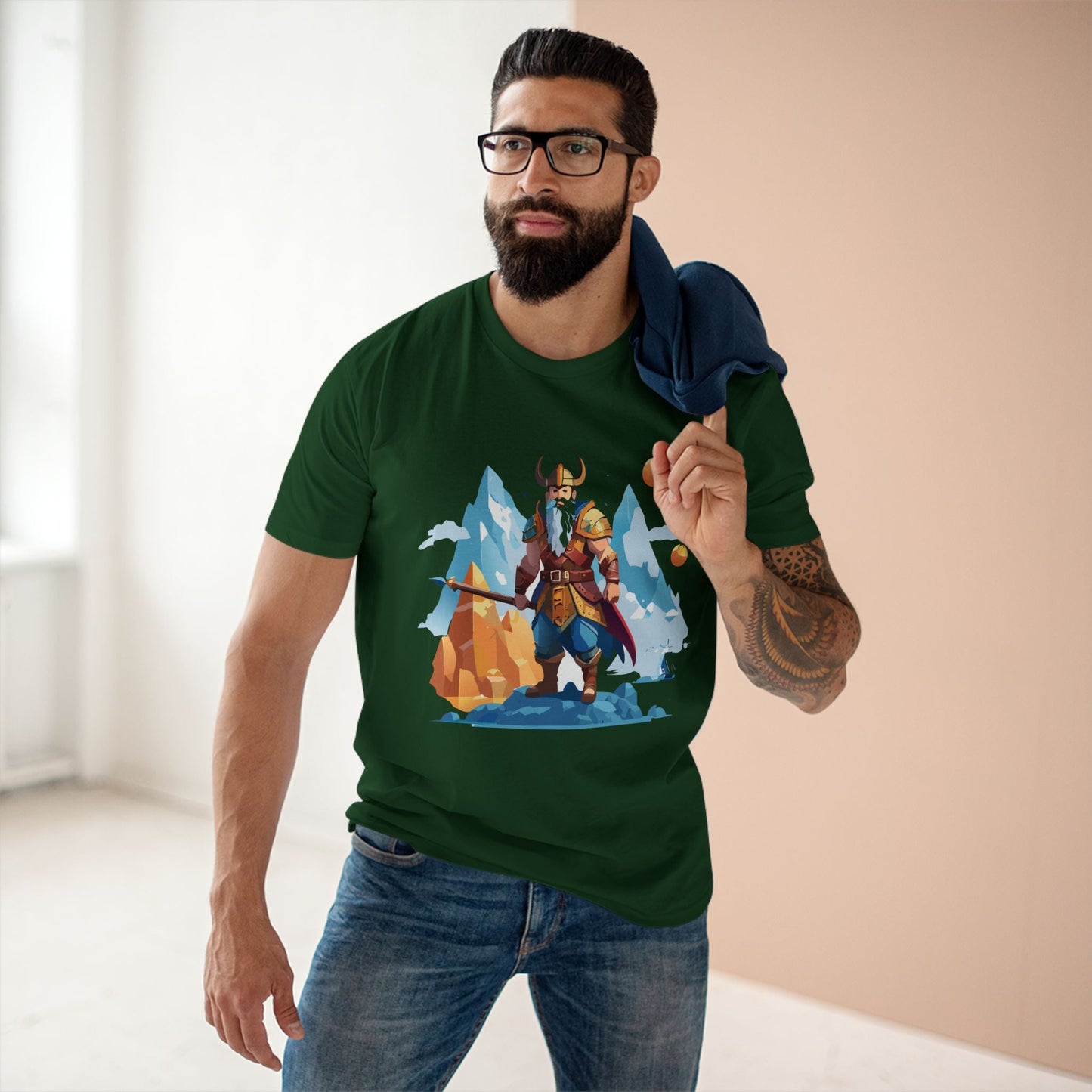 Viking Graphic Unisex 100 Cotton Staple Tee 5