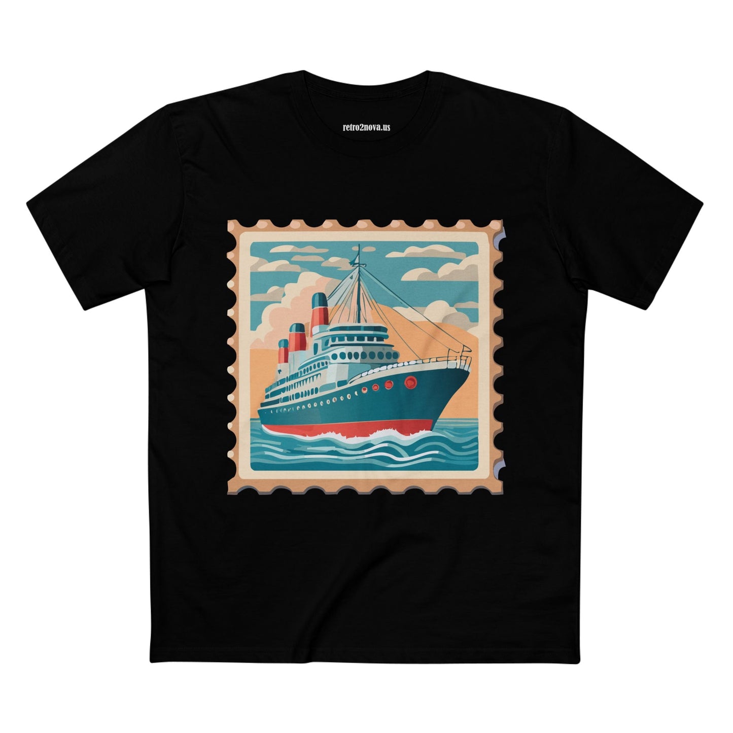 Stamp Shirt Postage Stamp Tee PS43 Unisex Premium Cotton Art Tee Retro2Nova Classic Art Collection