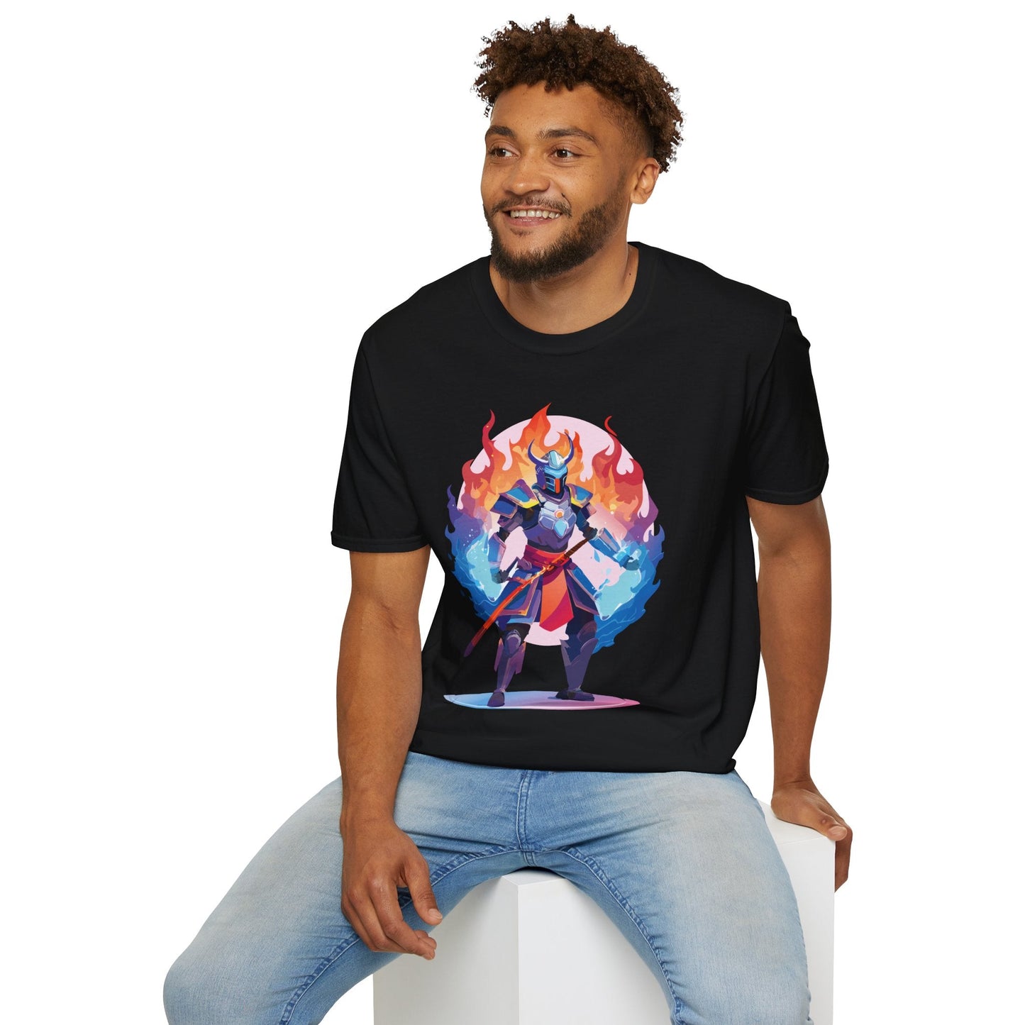 Samurai Shirt Unisex Gildan Softstyle 64000 Tee 100 Percent Cotton Comfortable Tee