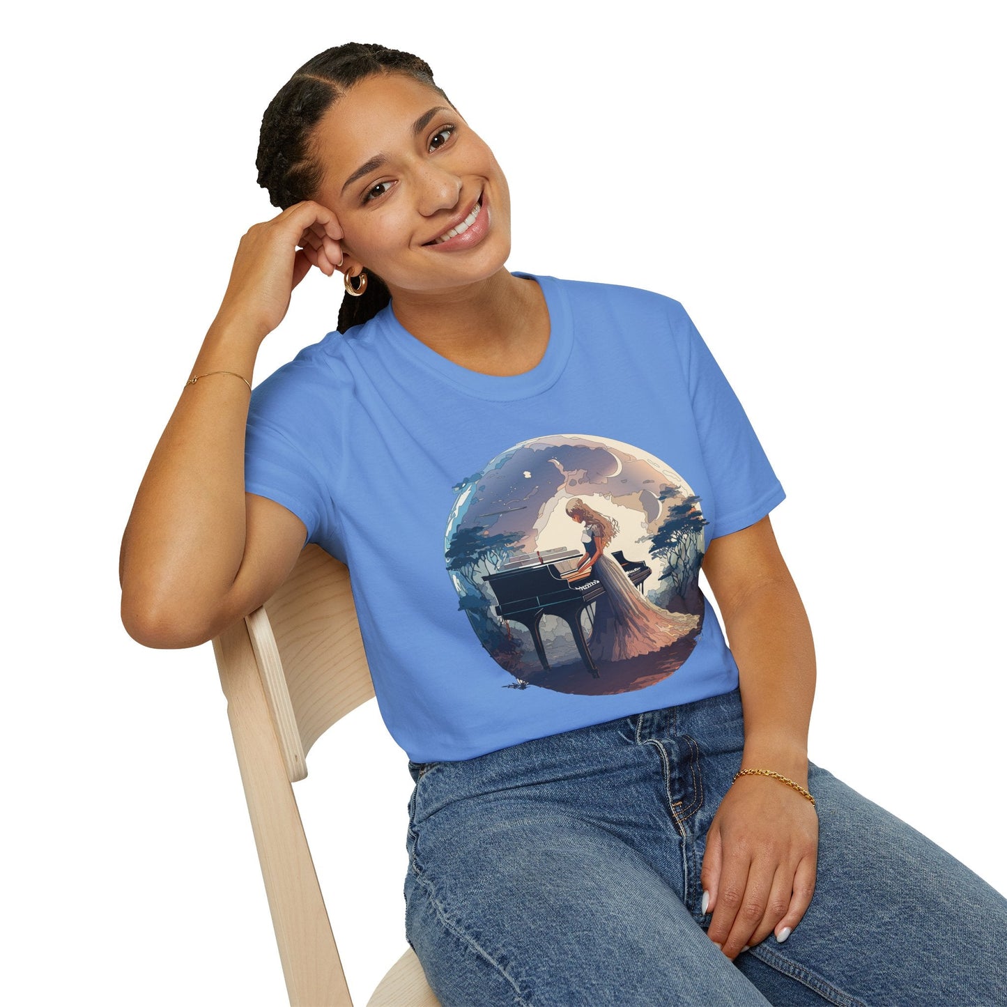 Womens Graphic T Shirts Art Design Shirt Unisex Softstyle Gildan 64000 Short Sleeve