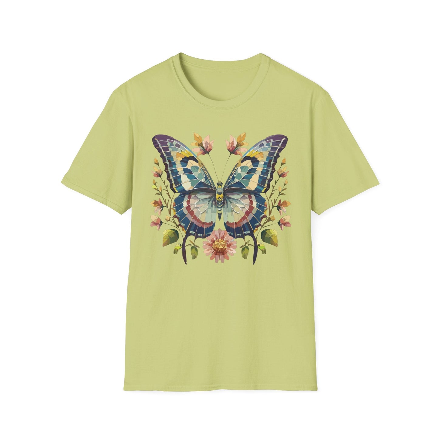 Butterfly Shirt Unisex T Shirt With Monarch Design Gildan Softstyle 64000 Ring Spun Cotton Tee