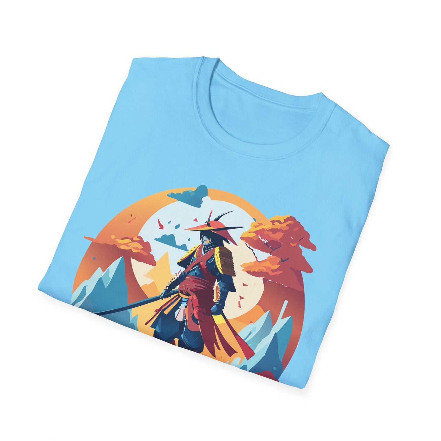 Samurai Shirt Unisex Tee Gildan Softstyle 64000 100 Percent Ring Spun Cotton Lightweight