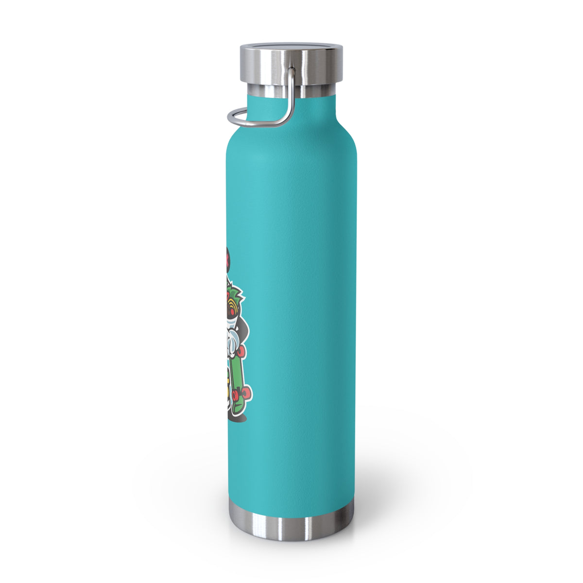 22oz Copper Insulated Water Bottle with Cartoon Design - CV108