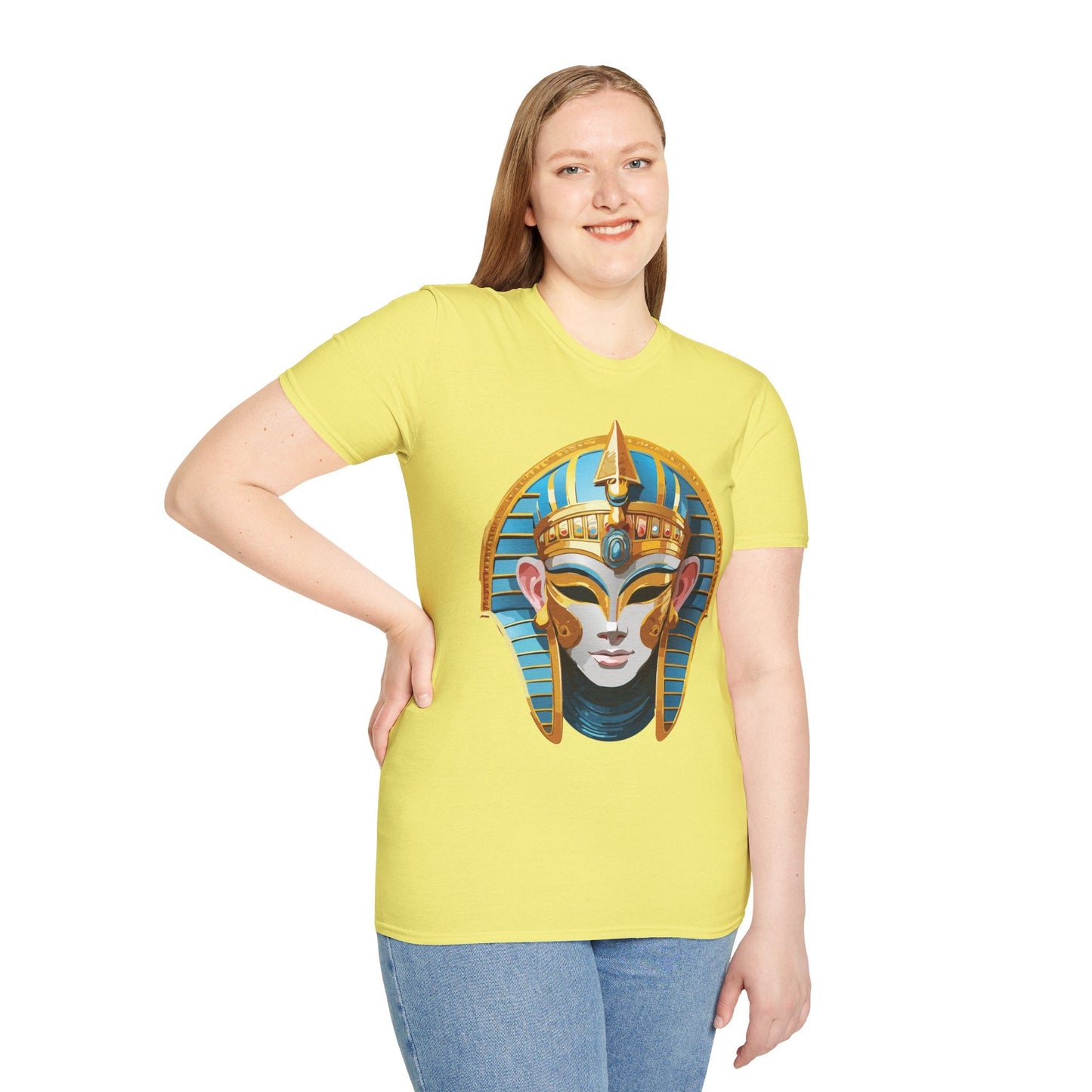Mask Design Tee Shirt For Unisex Comfort Gildan Softstyle 64000 Ring Spun Cotton