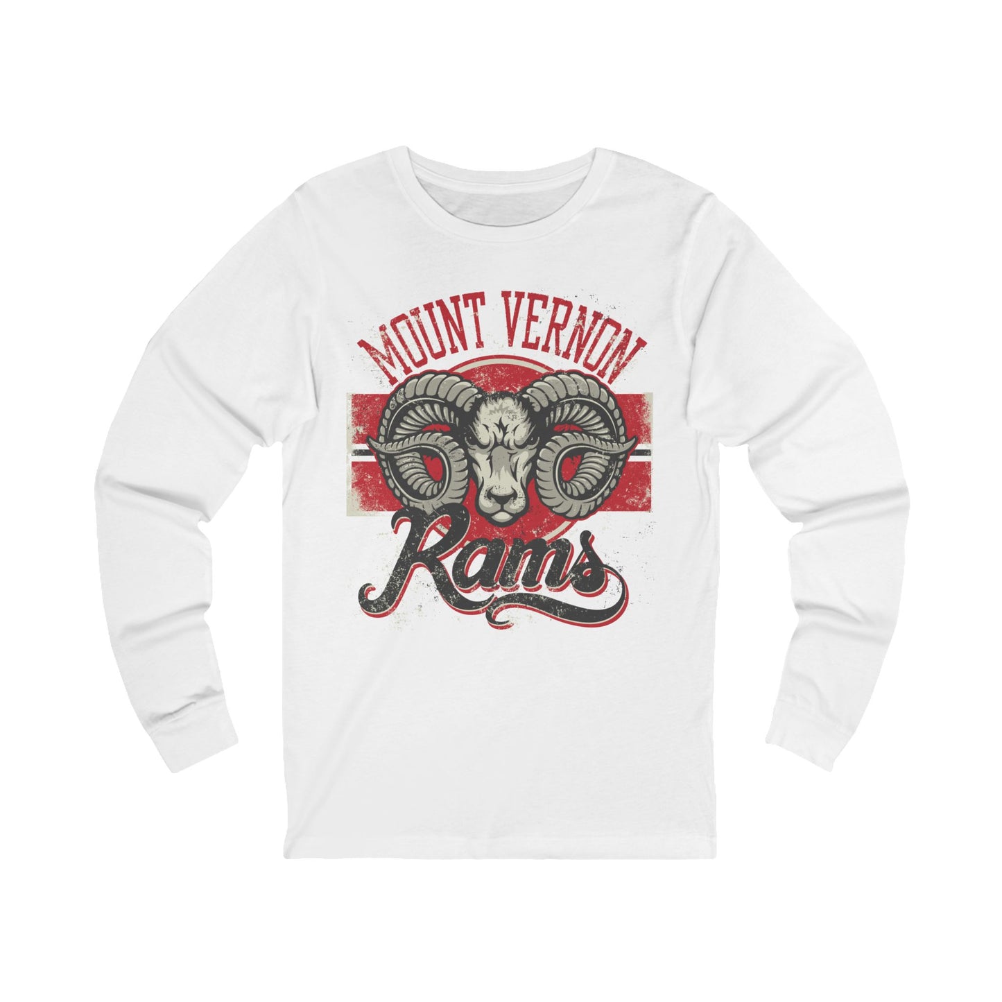 Varan6 Unisex Rams Logo Long Sleeve Tee, Sports Logo Jersey Shirt, Sports Rams T-Shirts with Long Sleeves