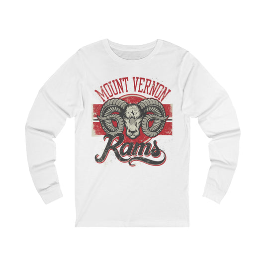 Varan6 Unisex Rams Logo Long Sleeve Tee, Sports Logo Jersey Shirt, Sports Rams T-Shirts with Long Sleeves