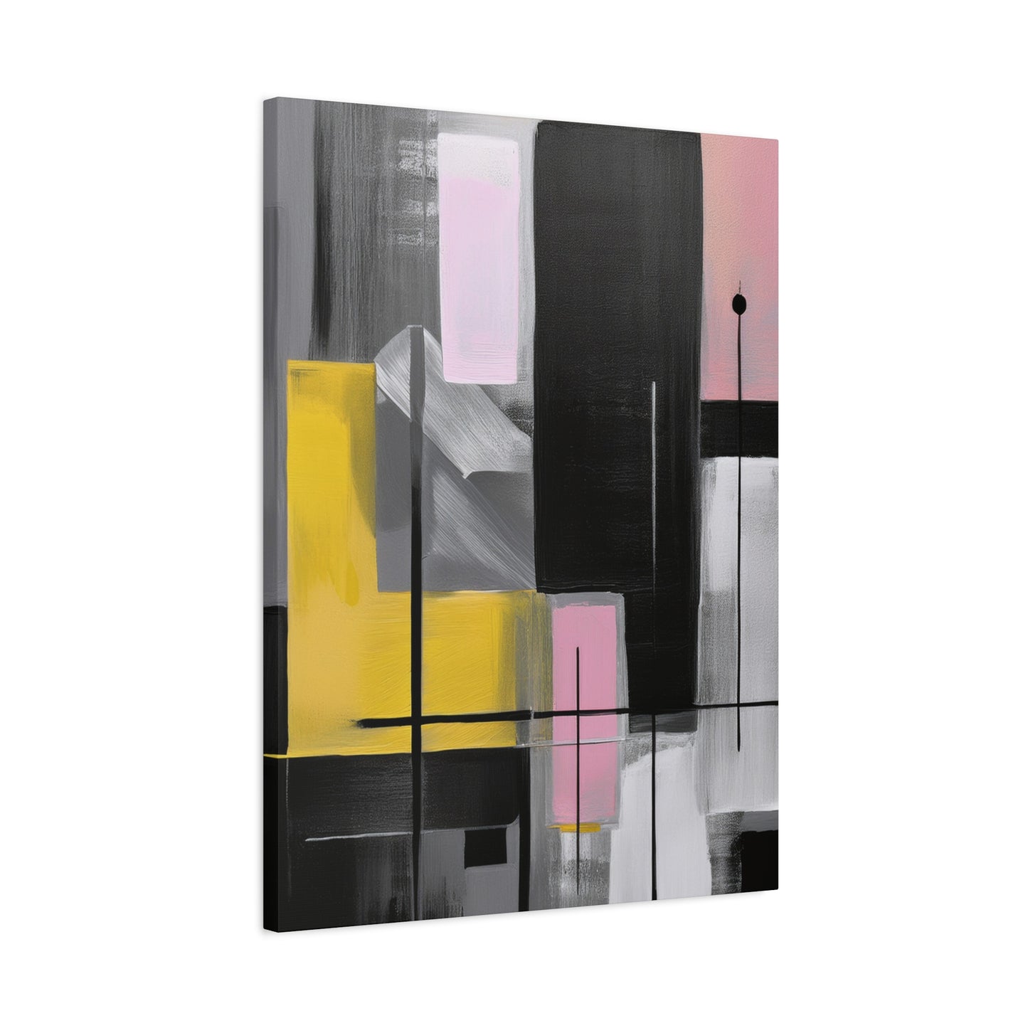 Abstract Geometric Painting Print Canvas 20x24,20x30,24x30 24x32,24x36,30x40 32x48,36x48,40x60 Pine-Wood Inner Frame ABS-39
