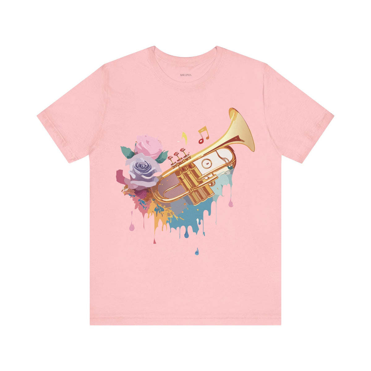 Music Graphic Unisex Cotton Bella+Canvas Tee with Art Design m164