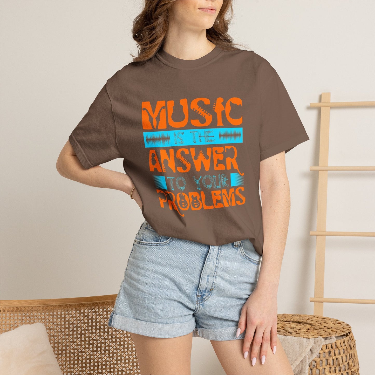 Music Graphic Design Unisex Cotton T-shirt 073