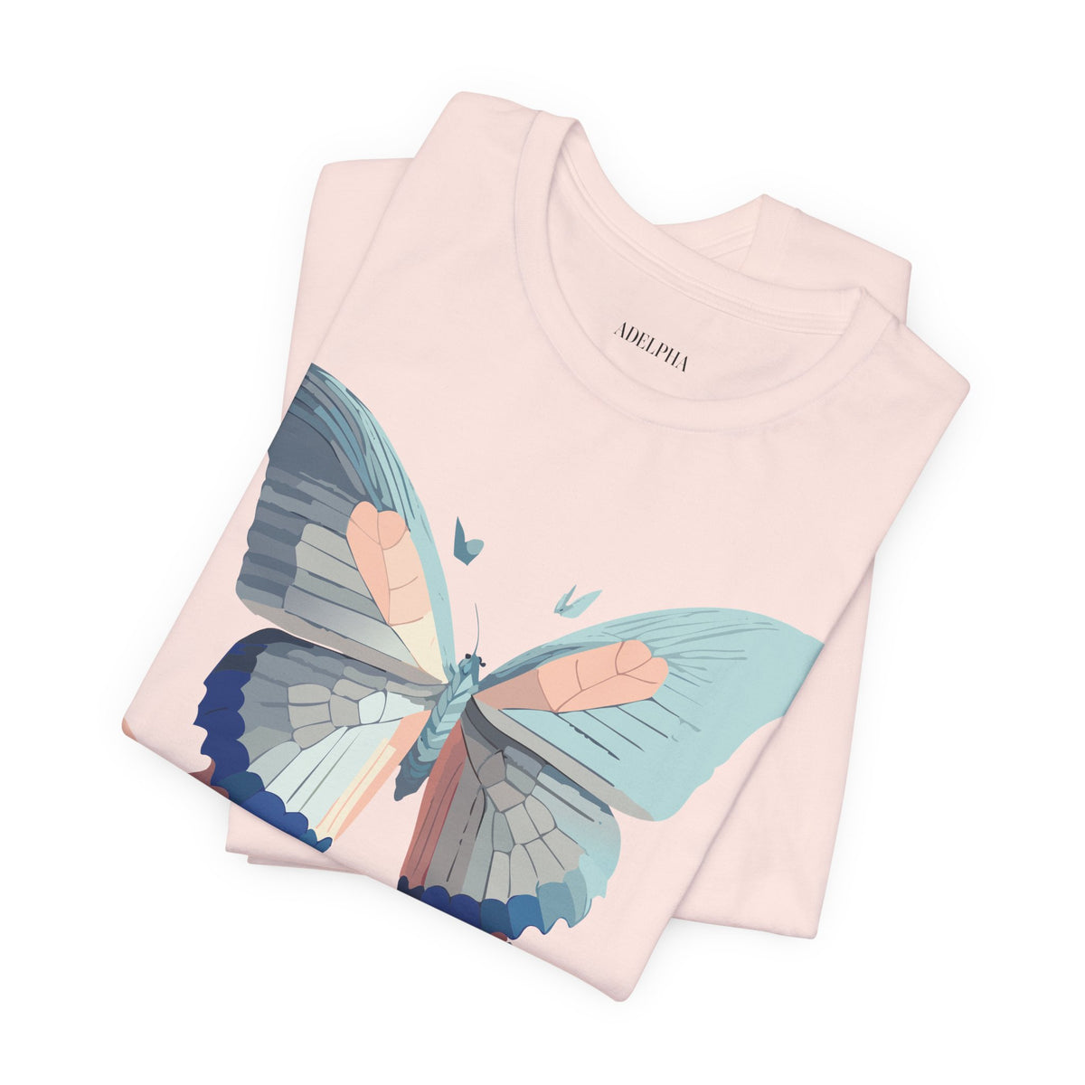 Butterfly Graphic Unisex Cotton Bella+Canvas Tee with Art Design n22