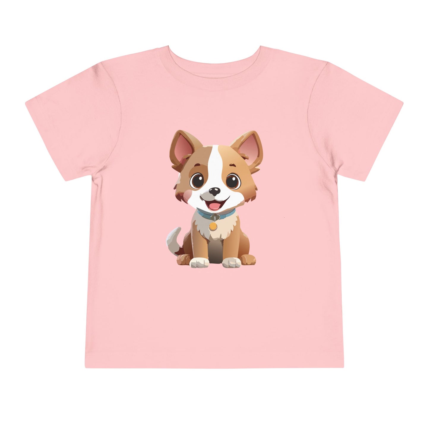 Bonita camiseta de manga corta para niños pequeños con diseño de cachorro: regalo adorable para amantes de las mascotas (2 a 5 años)