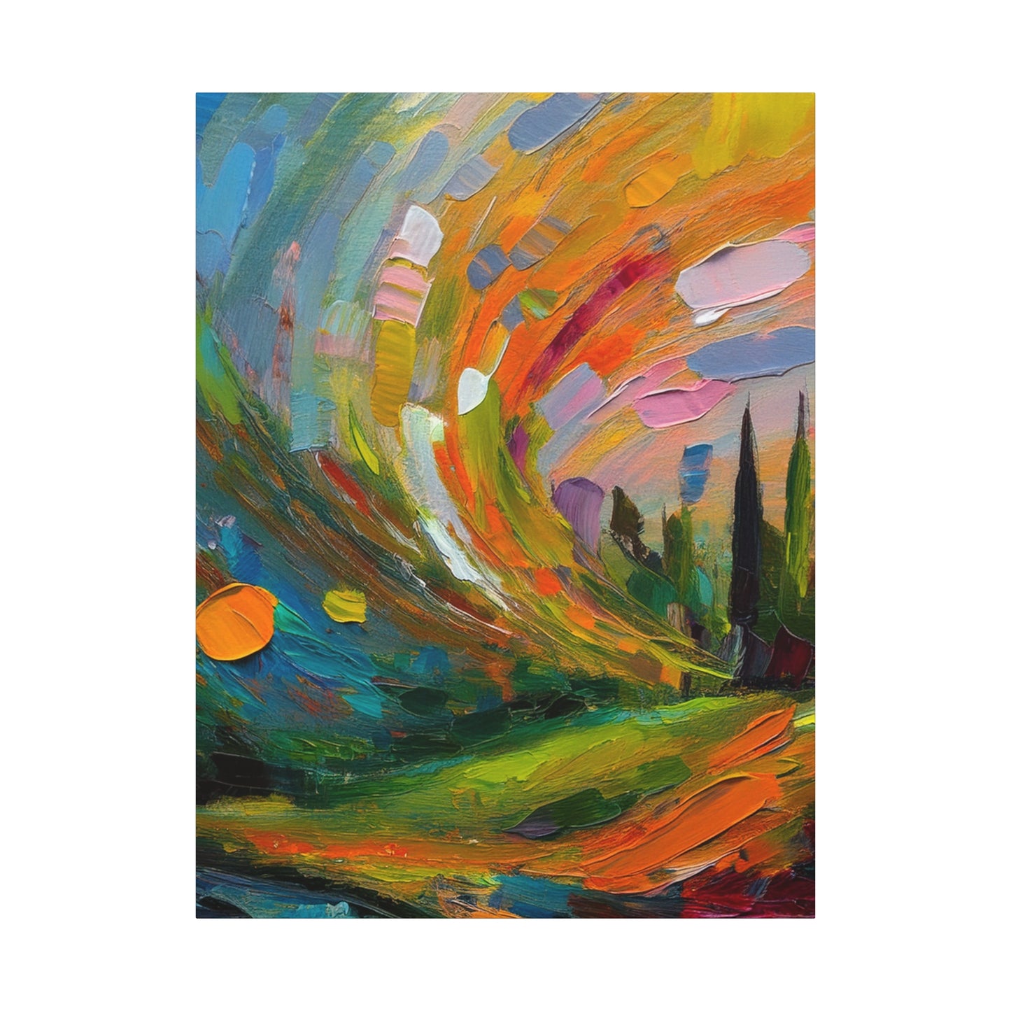Abstract Oil Painting Print Canvas 20x24,20x30,24x30 24x32,24x36,30x40 32x48,36x48,40x60 Pine-Wood Inner Frame ABS-119