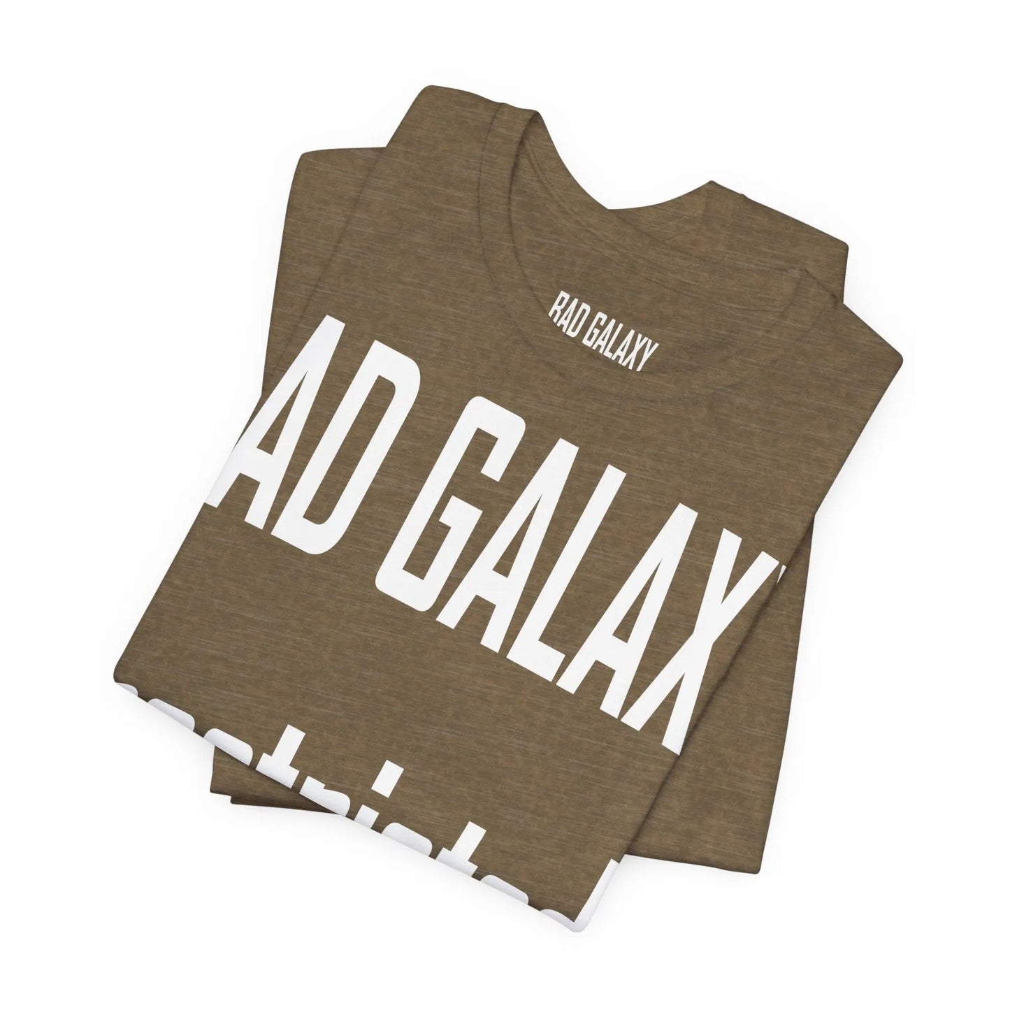 Bad Galaxy Tee Shirt With Red Stamp Made To Order Lightweight 100 Percent Cotton Free Shipping