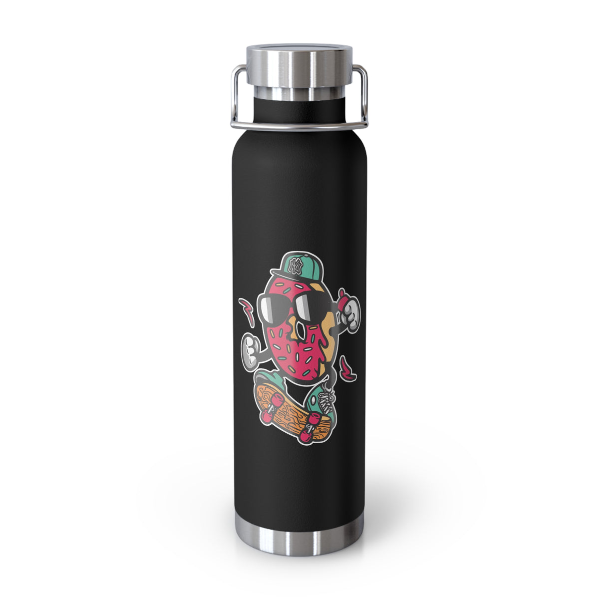 22oz Copper Insulated Water Bottle with Cartoon Design - CV18