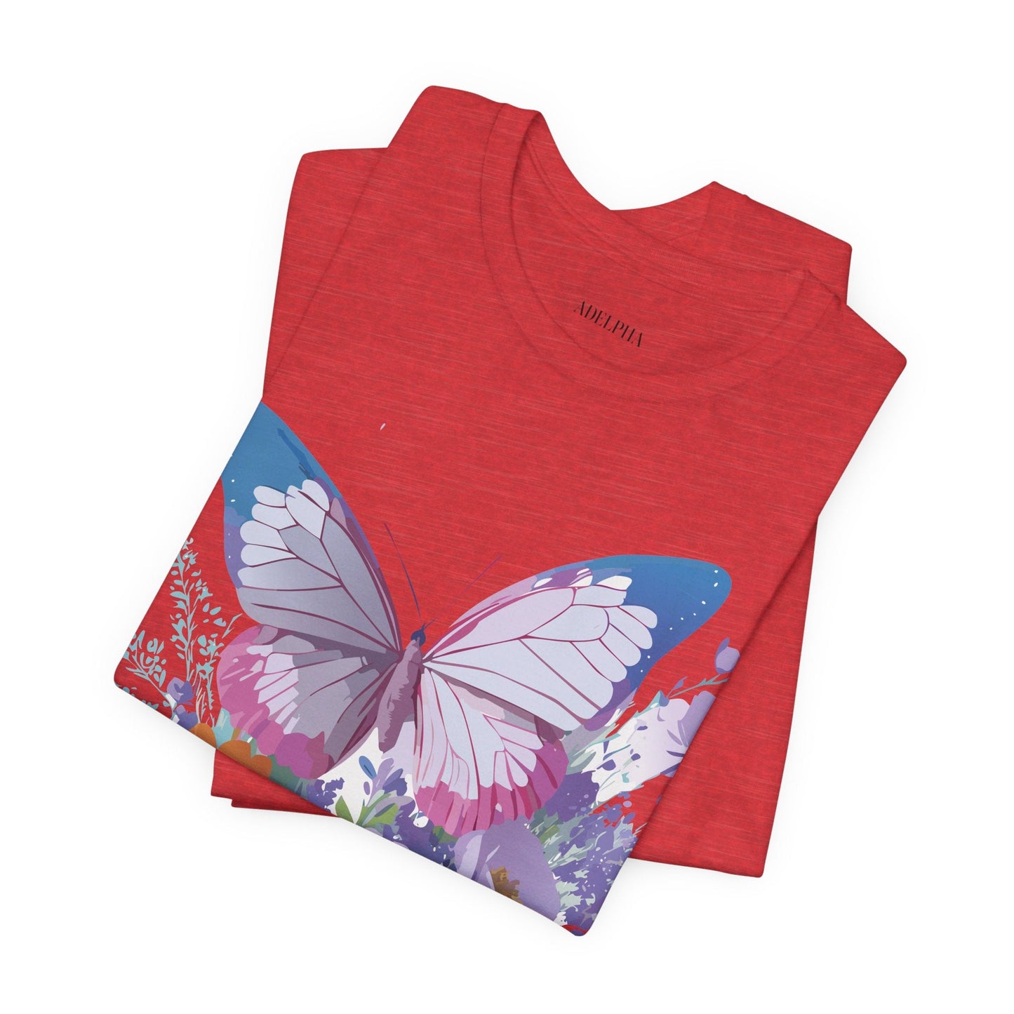 Unisex Butterfly Graphic Tee Adelpha Art Design Vintage Inspired Jersey Tee