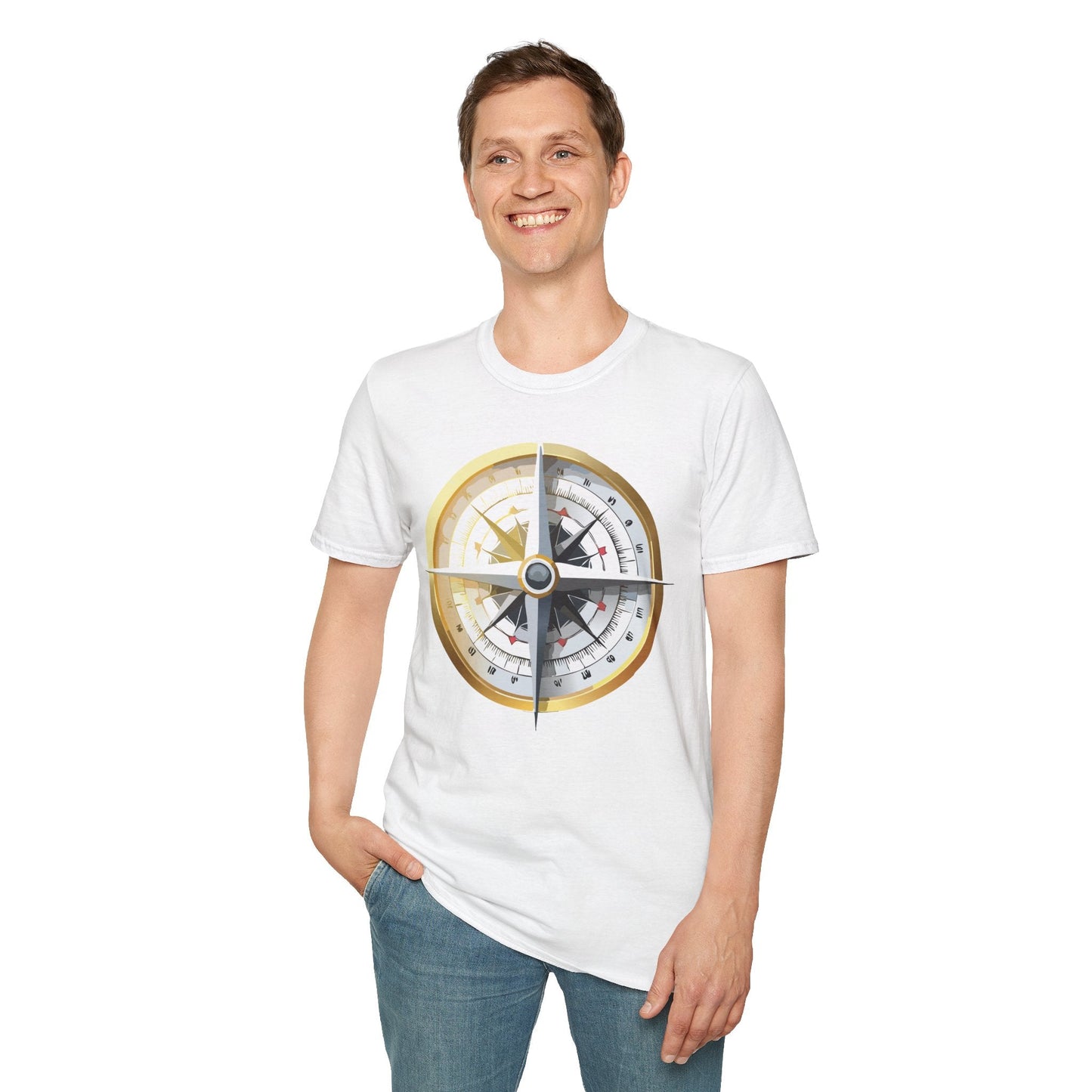 Compass Navigator Graphic Tee Unisex 100 Cotton 14