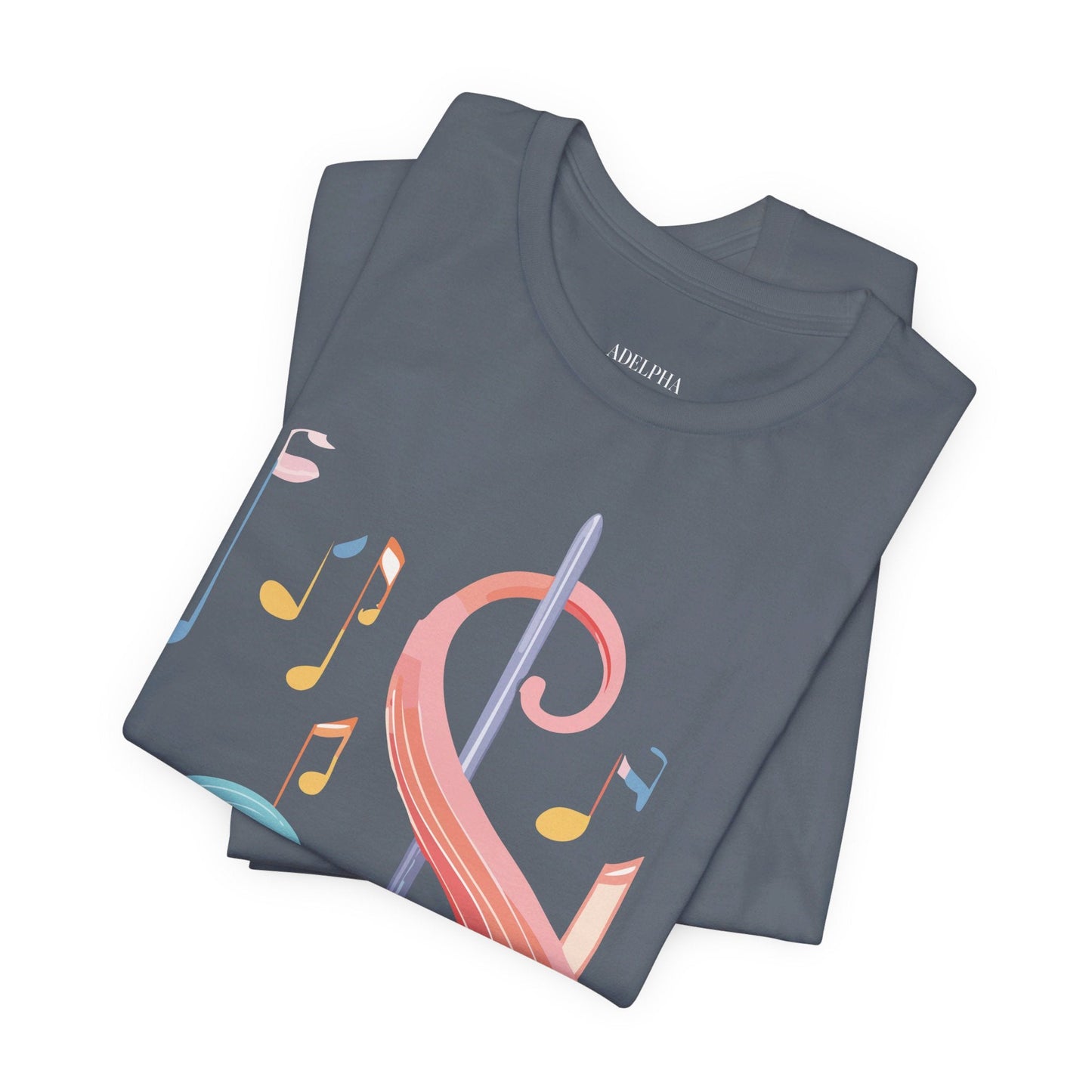 Music T Shirt Graphic Tee Unisex Short Sleeve Adelpha Vintage Inspired Artwork Art Design