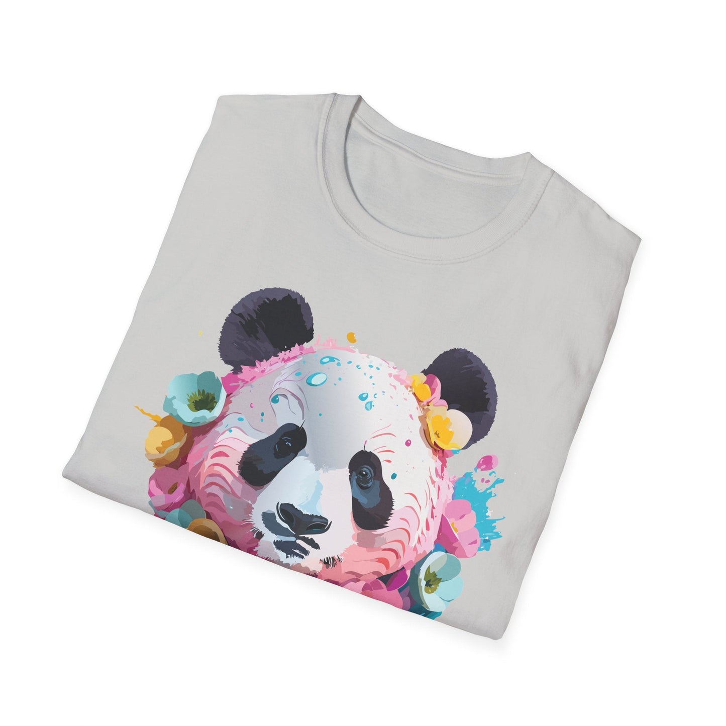 Panda Shirt Unisex T Shirt Graphic Tee Animal Print Gildan Softstyle 64000 100 Percent Cotton