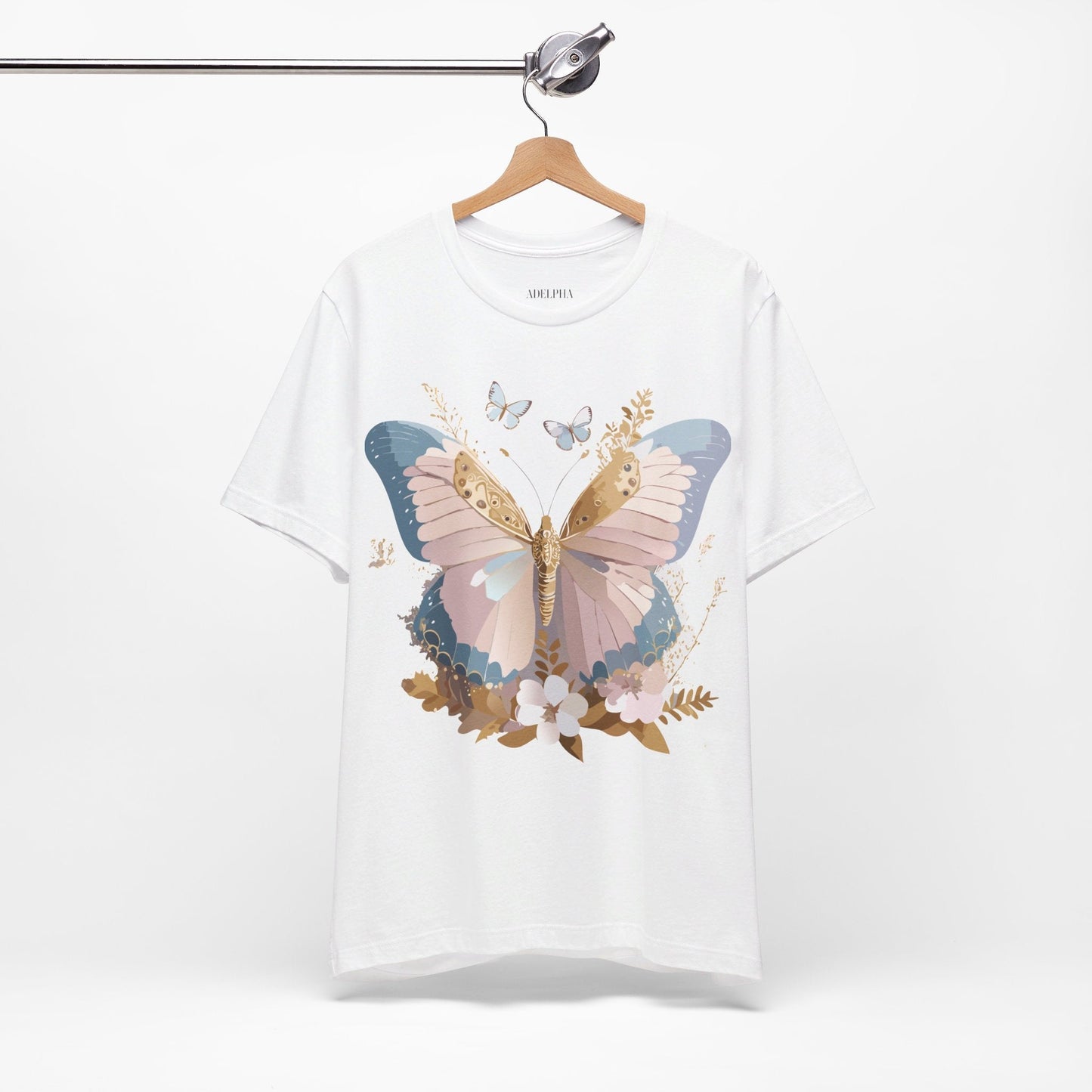 Adelpha Vintage Inspired Butterfly Graphic Tee Unisex Short Sleeve
