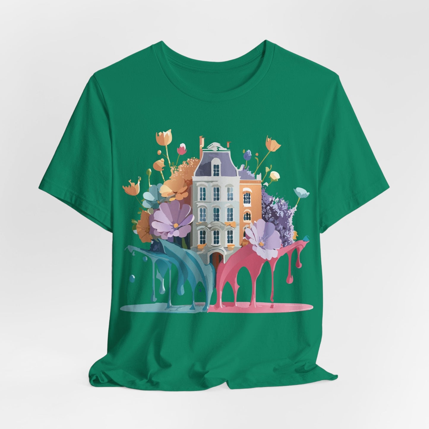 Adelpha Vintage Amsterdam Graphic Tee For Everyday Casual Wear Unisex Short Sleeve Shirt