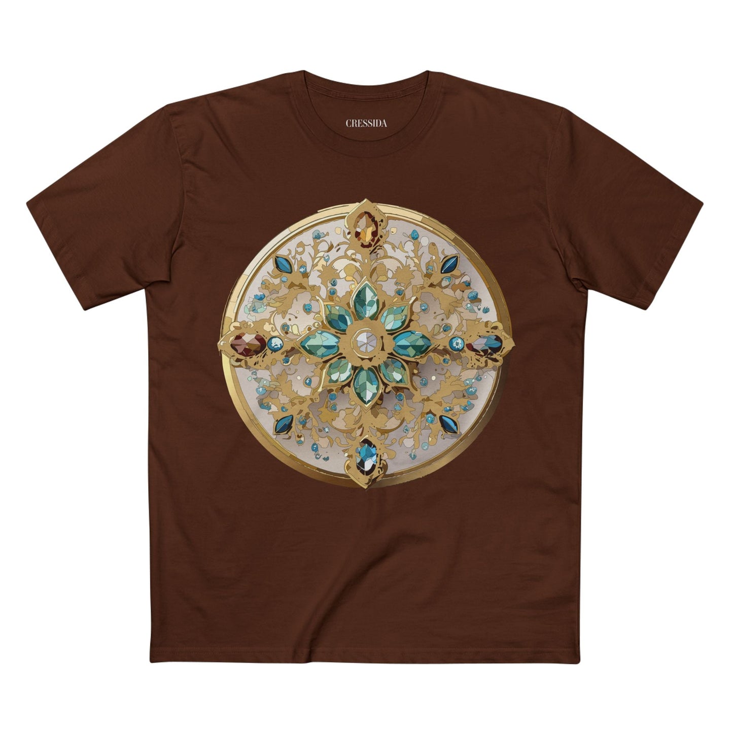 Medallion Graphic T-Shirt Unisex 100 Cotton With Gold Art Design Medal Tee 14